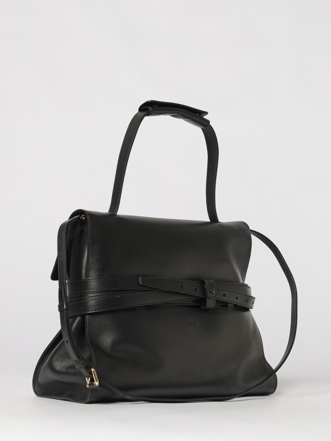 MOSCHINO COUTURE BORSA A MANO: Borsa Tie Me Moschino Couture in pelle , Nero - Img 3
