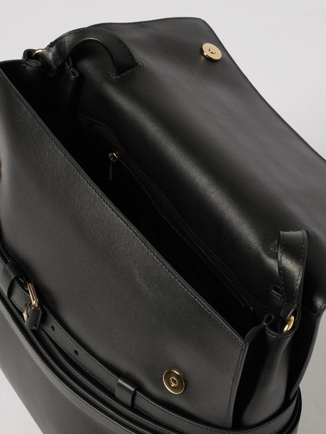 MOSCHINO COUTURE BORSA A MANO: Borsa Tie Me Moschino Couture in pelle , Nero - Img 4