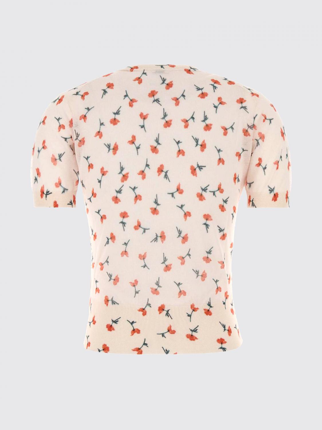 JIL SANDER T-SHIRTS: T-shirts in misto cotone floreale Jil Sander, Rosa - Img 3