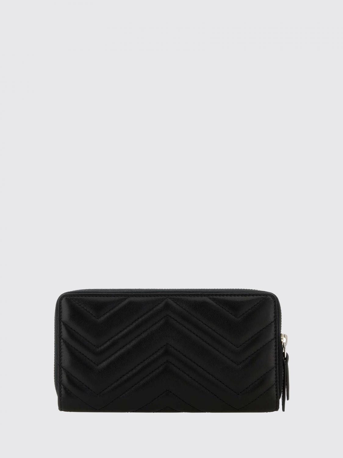 GUCCI 財布: Gucci GG Marmont マテラッセナッパウォレット, ブラック - Img 2