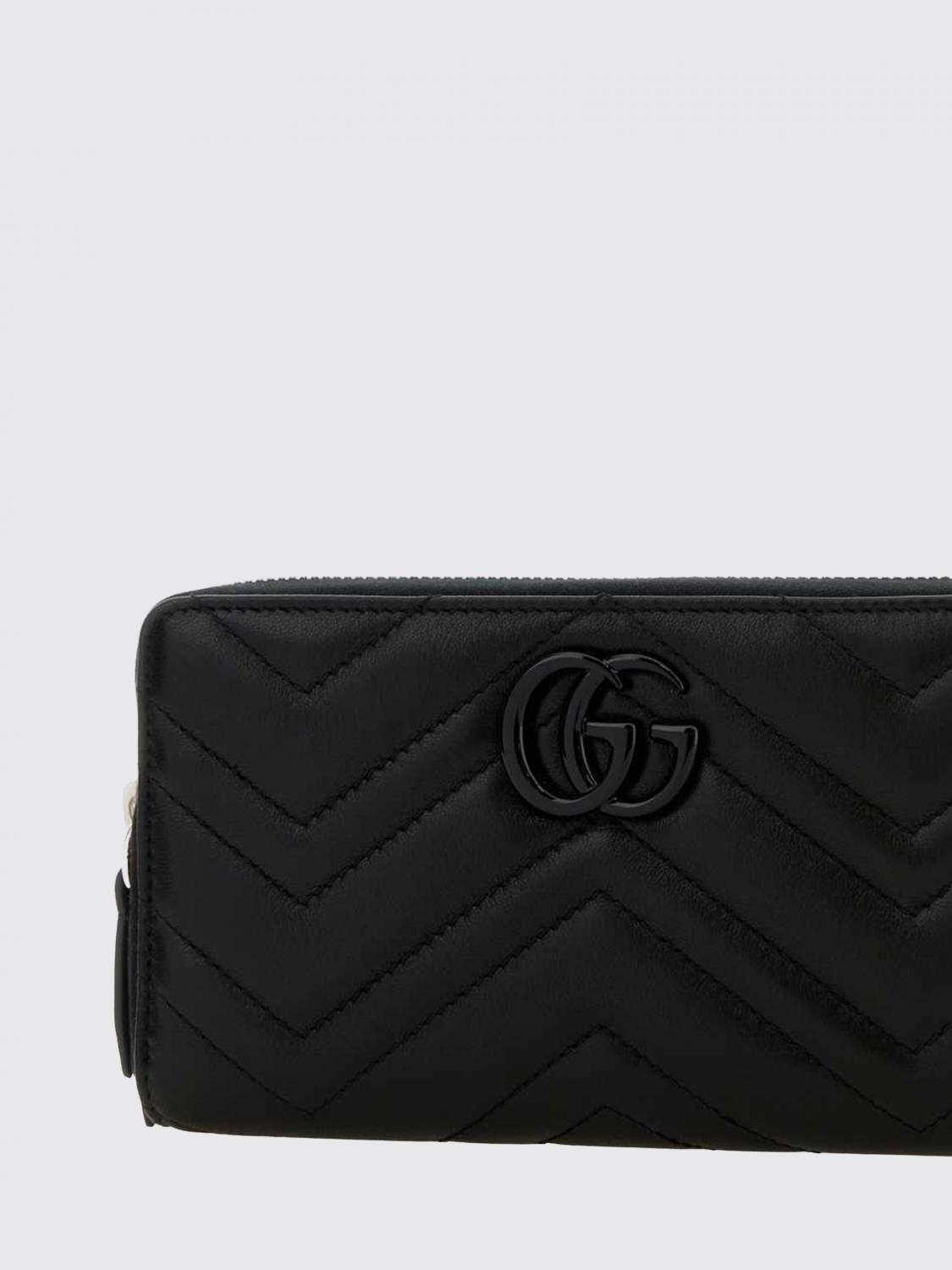 GUCCI 財布: Gucci GG Marmont マテラッセナッパウォレット, ブラック - Img 3
