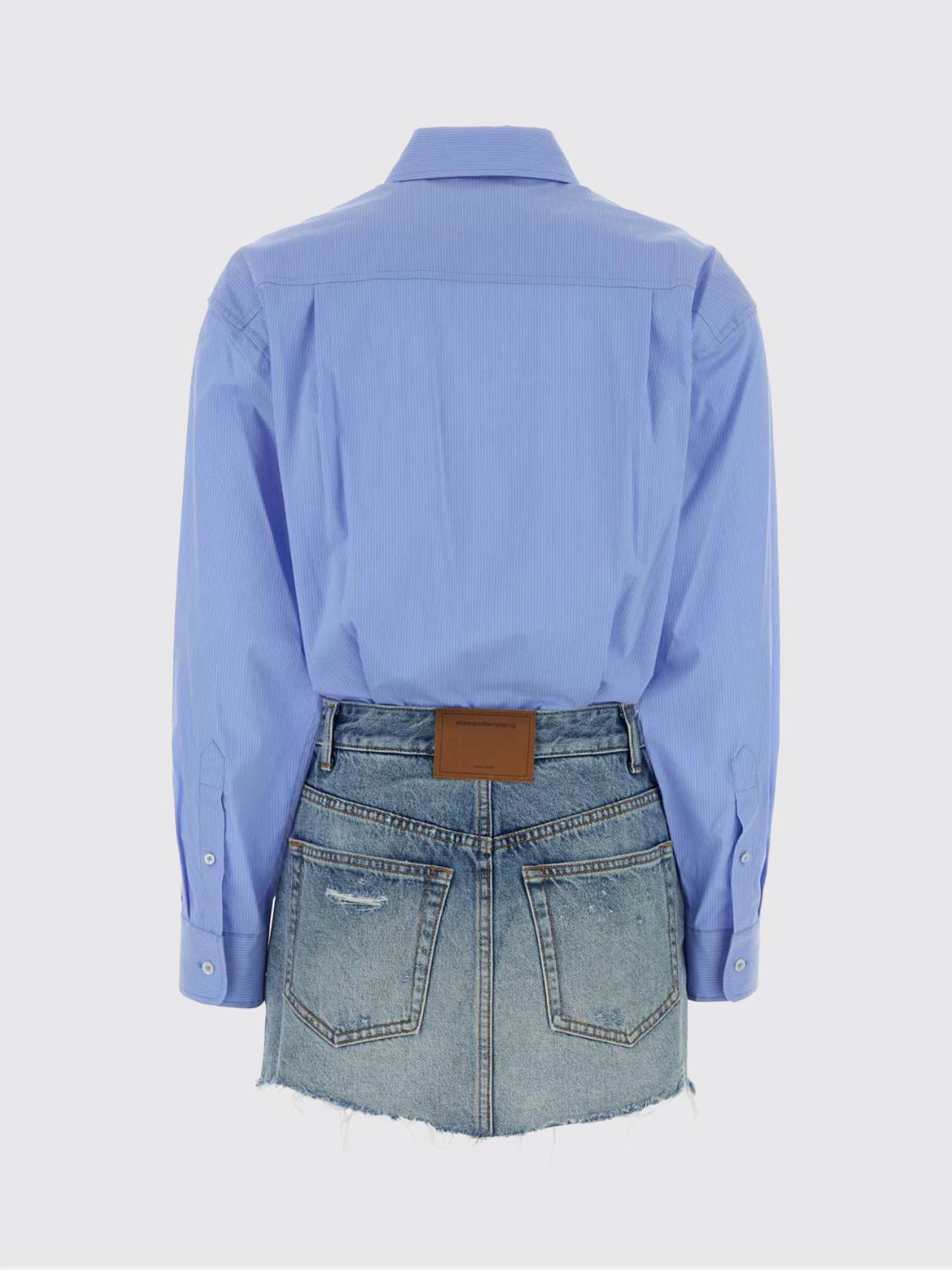 ALEXANDER WANG TUTA: Tuta Alexander Wang in cotone e denim , Denim - Img 3