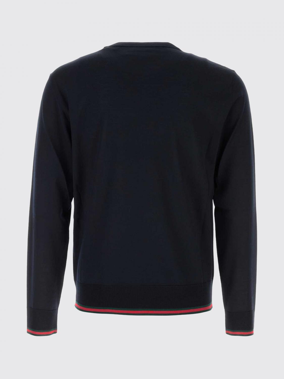 GUCCI PULL: Pull en laine Web Gucci, Bleu - Img 3