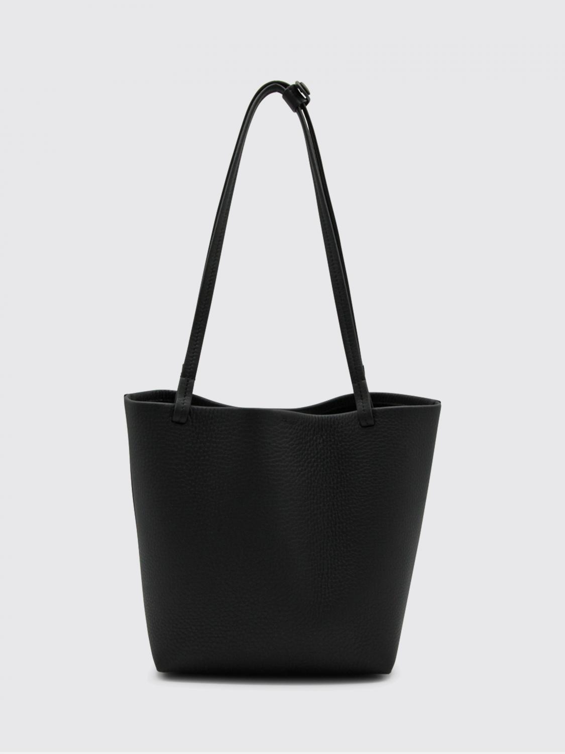 THE ROW BORSA A SPALLA: Borsa Park The Row in pelle , Nero - Img 2