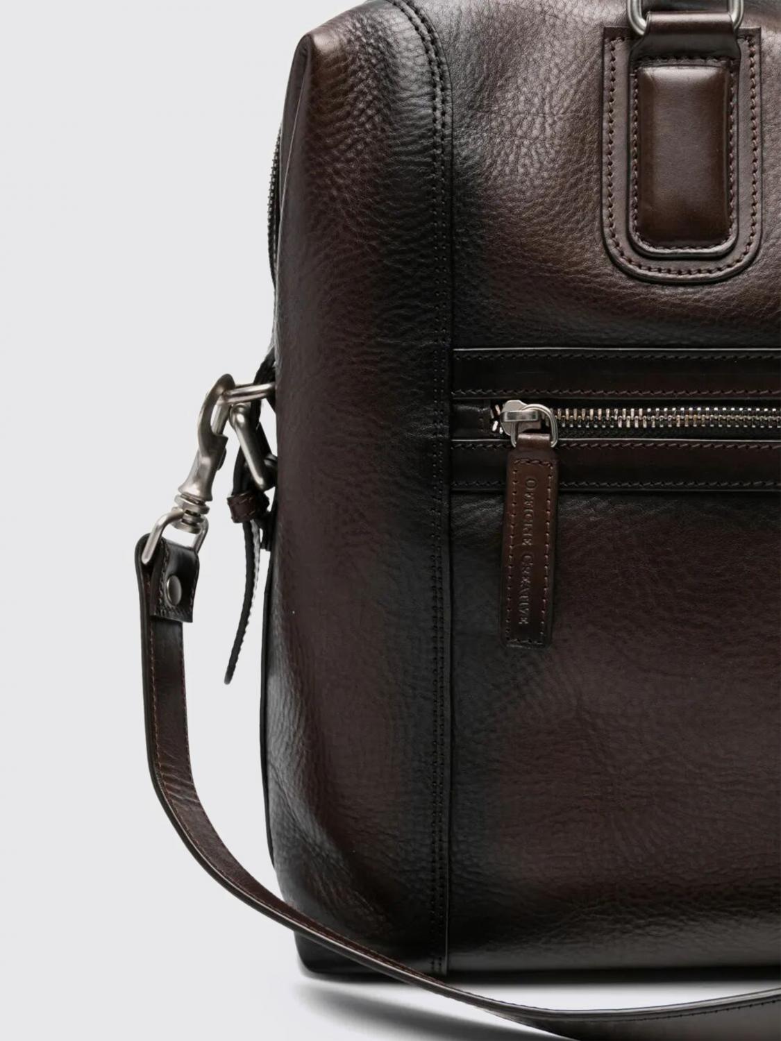 OFFICINE CREATIVE SHOULDER BAG: Officine Creative Jules 007 Leather Bag, Brown - Img 3