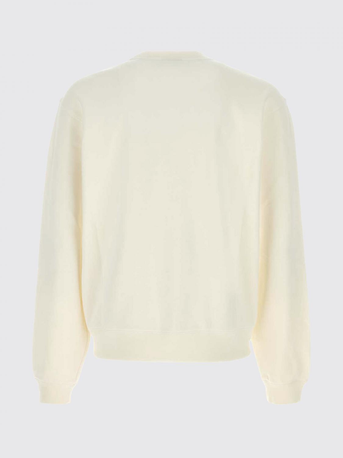 GUCCI SUDADERA: Sudadera de cuello redondo Gucci de algodón y cachemira, Blanco - Img 3