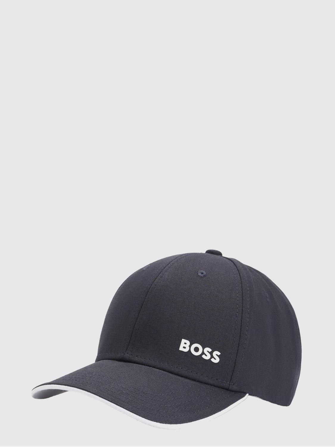 BOSS CAPPELLO: Cappello Boss in cotone con stampa logo , Blue 1 - Img 1