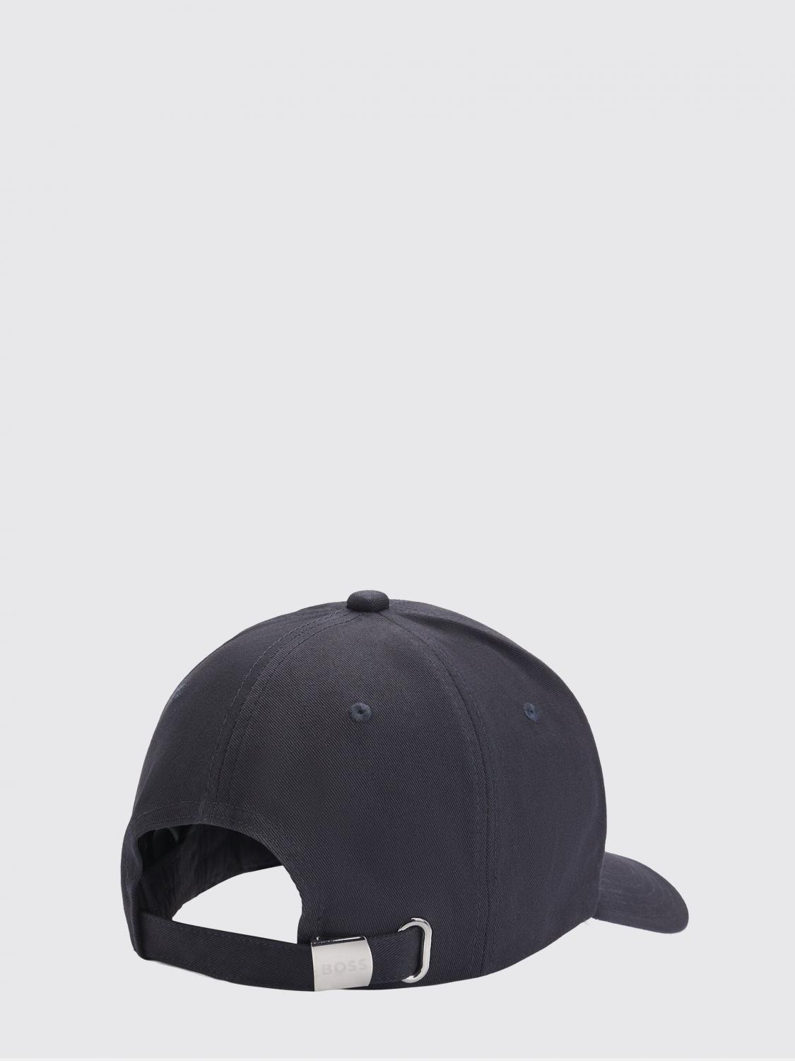 BOSS CAPPELLO: Cappello Boss in cotone con stampa logo , Blue 1 - Img 3