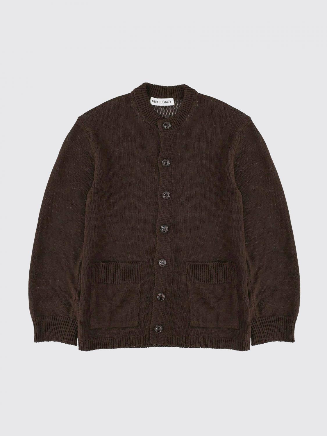 OUR LEGACY PULL: Cardigan en coton Our Legacy, Marron - Img 2