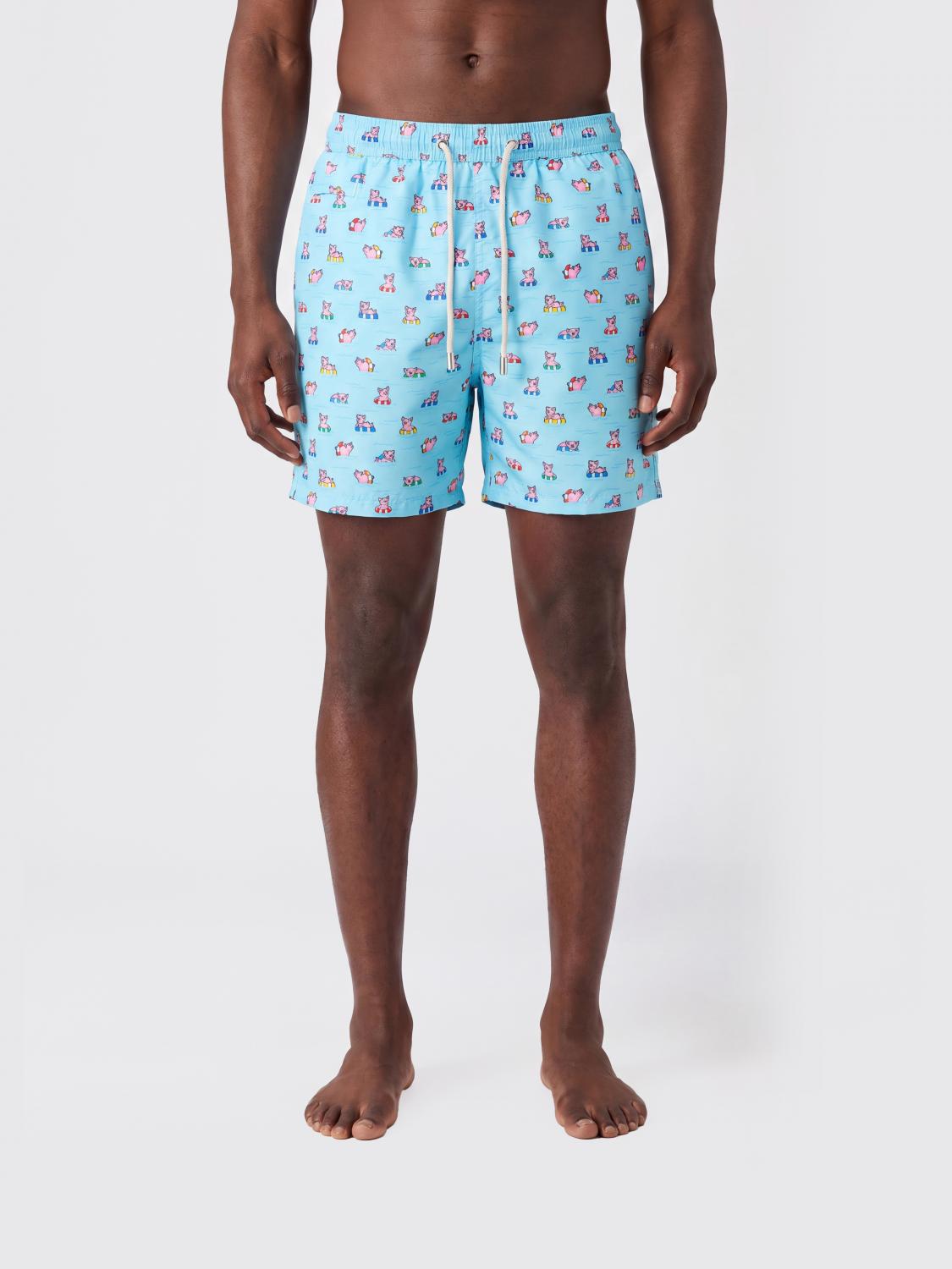 MC2 SAINT BARTH BADEMODE: Bedruckte Boxer-Badehose Mc2 Saint Barth, Blau 1 - Img 1