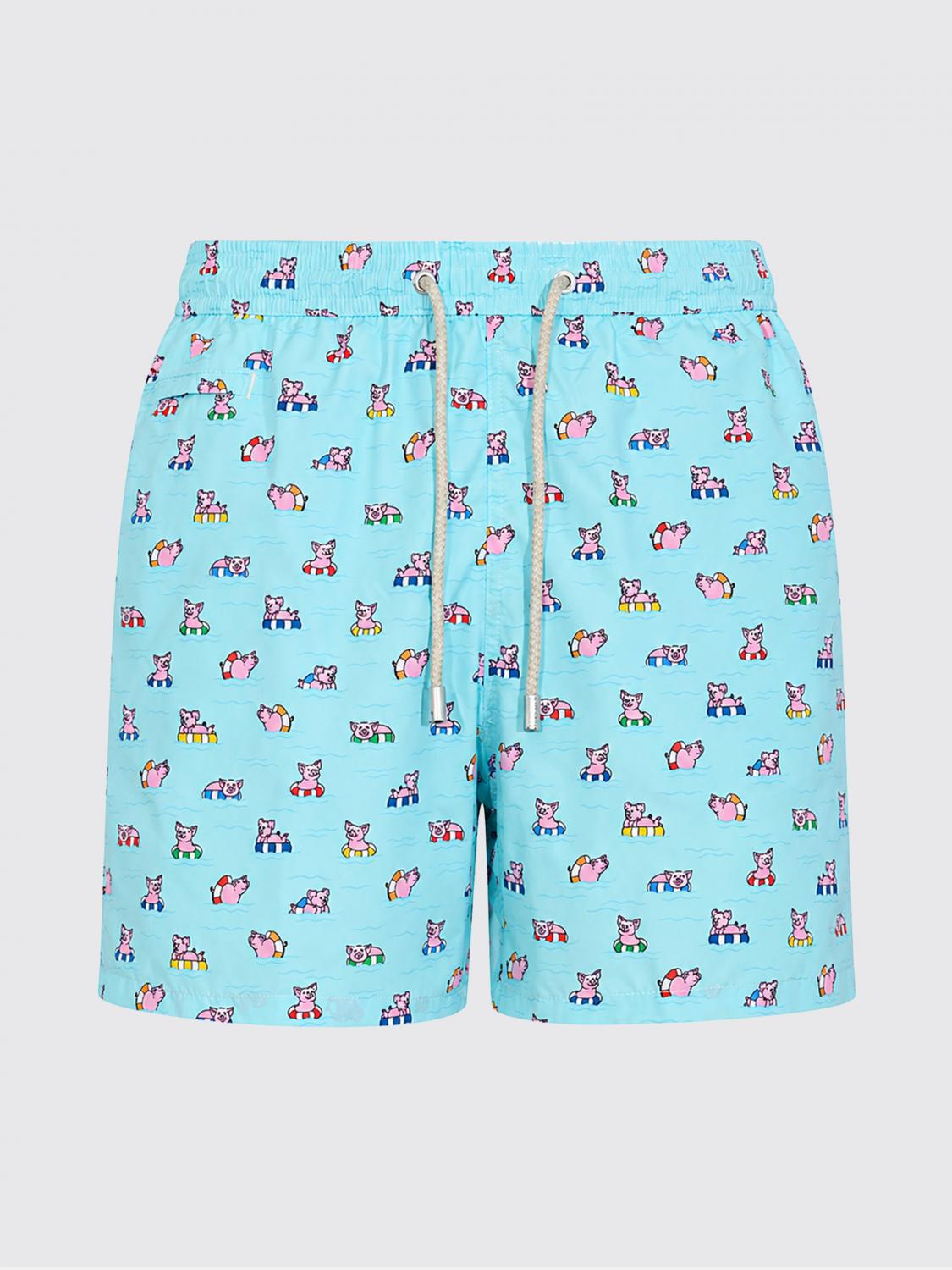 MC2 SAINT BARTH BADEMODE: Bedruckte Boxer-Badehose Mc2 Saint Barth, Blau 1 - Img 2