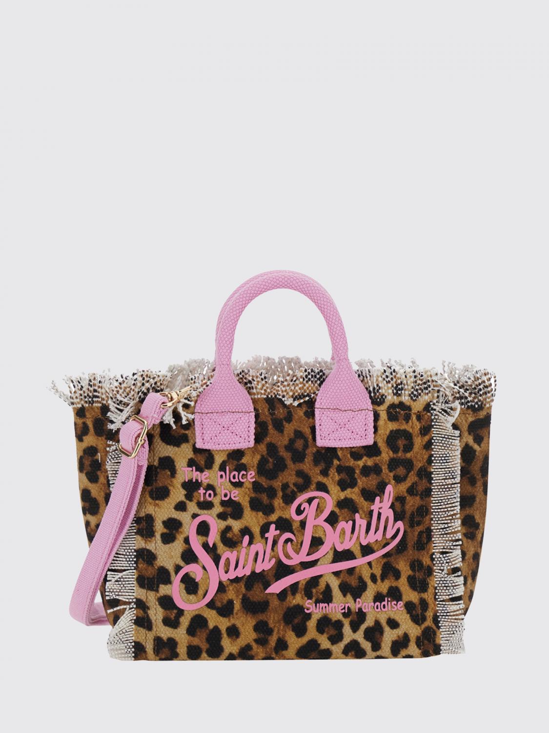 MC2 SAINT BARTH BORSA MINI: Borsa Vanity MC2 Saint Barth in cotone con logo stampato , Fa02 - Img 1