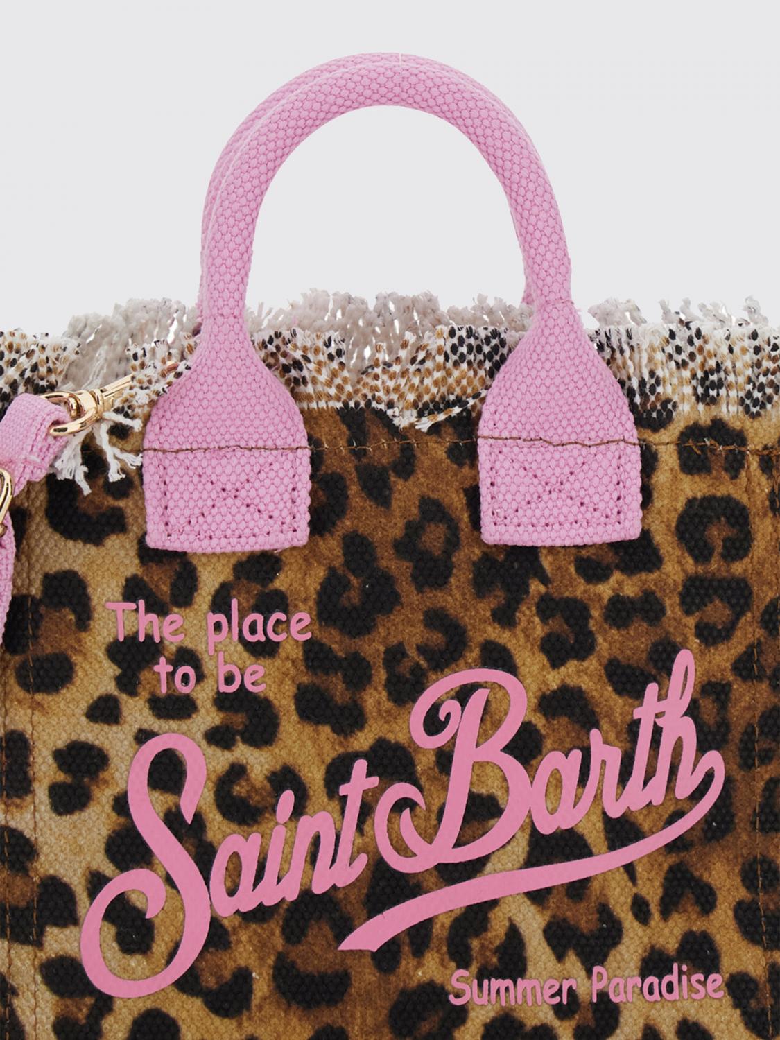 MC2 SAINT BARTH BORSA MINI: Borsa Vanity MC2 Saint Barth in cotone con logo stampato , Fa02 - Img 3