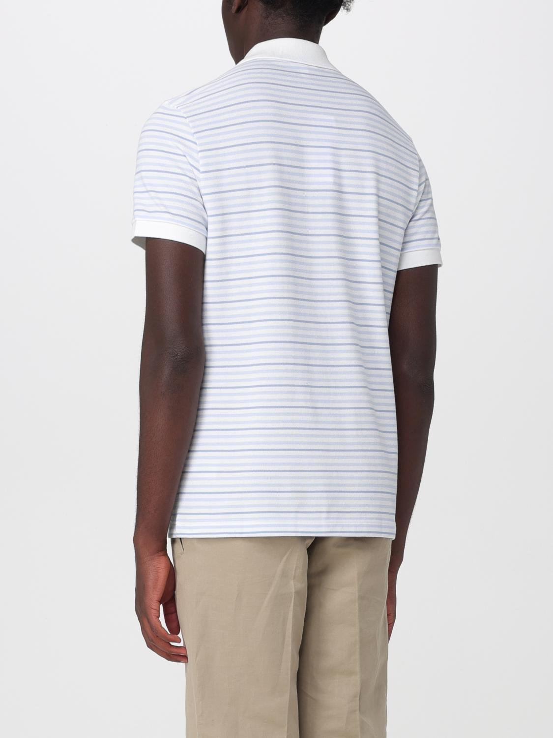 LACOSTE POLO: Polo Lacoste in piquet di cotone a righe, Blue - Img 2