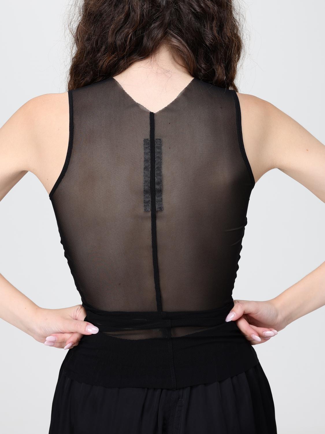 RICK OWENS TOP: Top in poliestere Rick Owens, Nero - Img 5