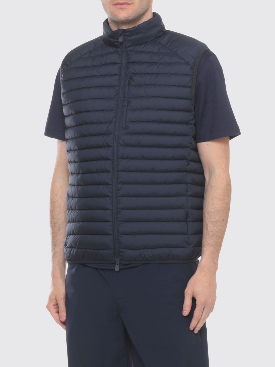 SAVE THE DUCK SUIT VEST: Padded Nylon Vest Save The Duck, Blue - Img 1