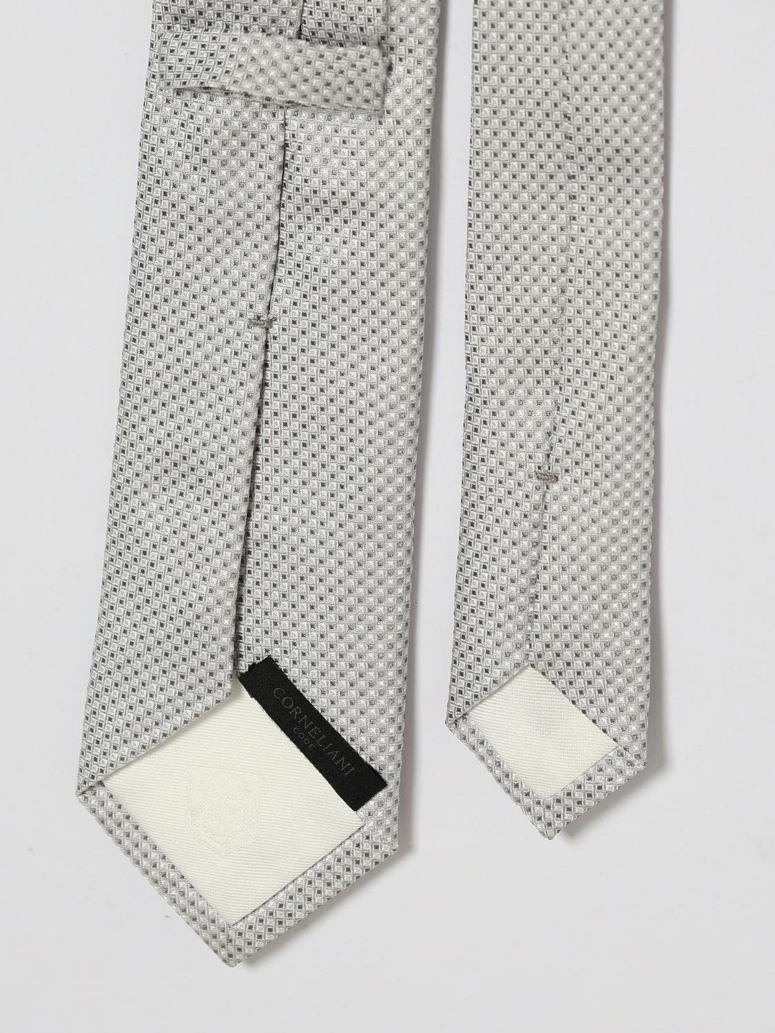CORNELIANI KRAWATTE: Krawatte herren Corneliani, Grau 1 - Img 2