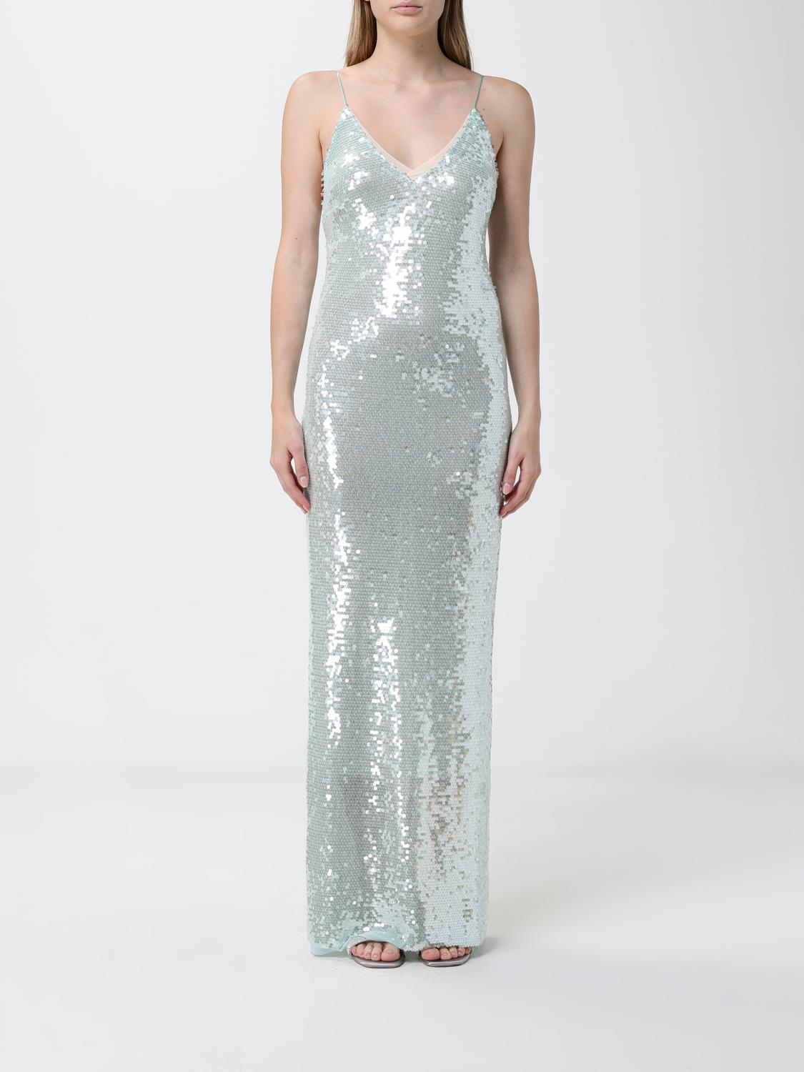 FORTE FORTE ABITO: Abito lungo Forte Forte con paillettes , Azzurro - Img 1