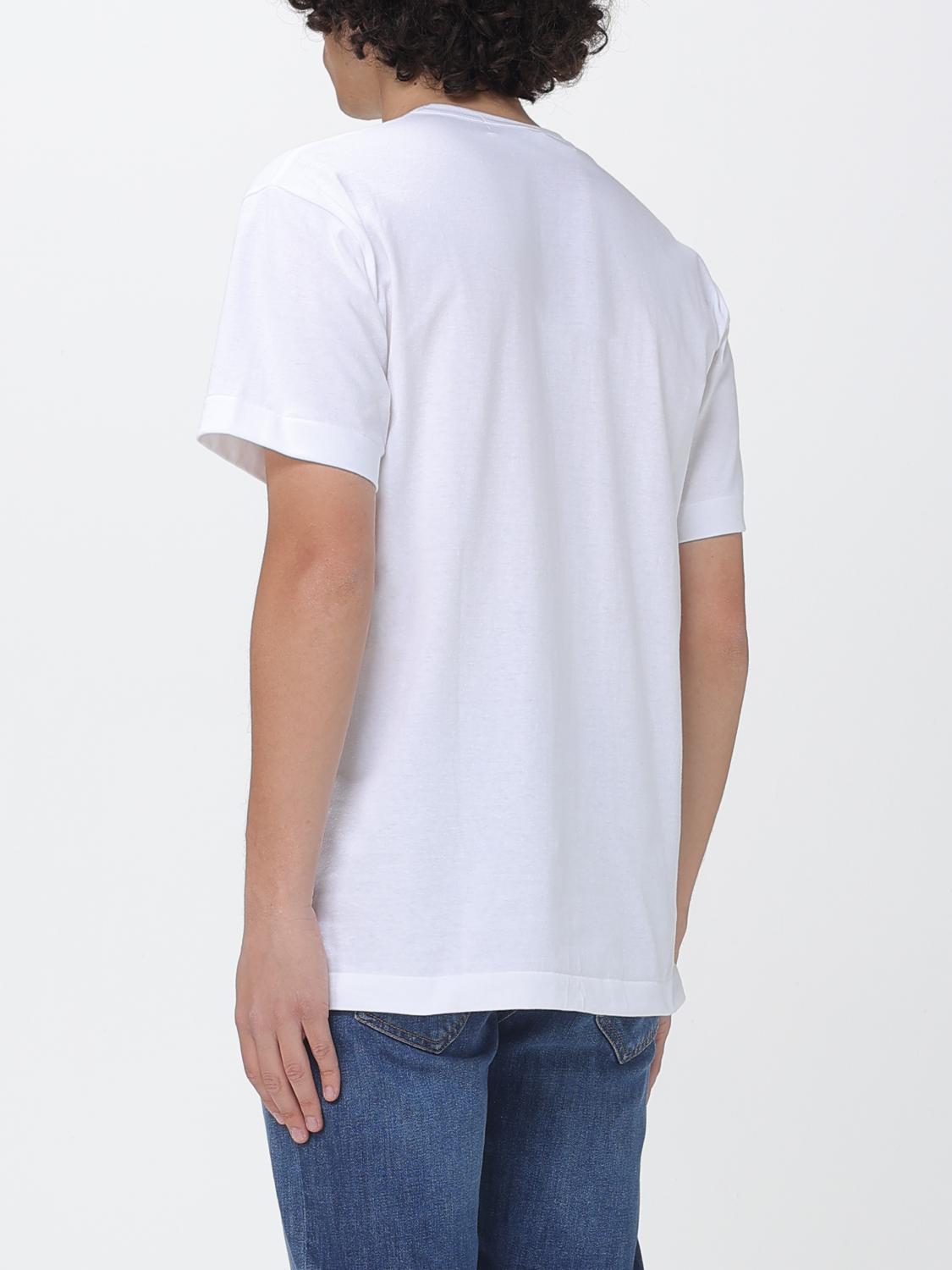 COMME DES GARÇONS CAMISETA: Camiseta de algodón estampada Comme Des Garçons, Blanco - Img 2