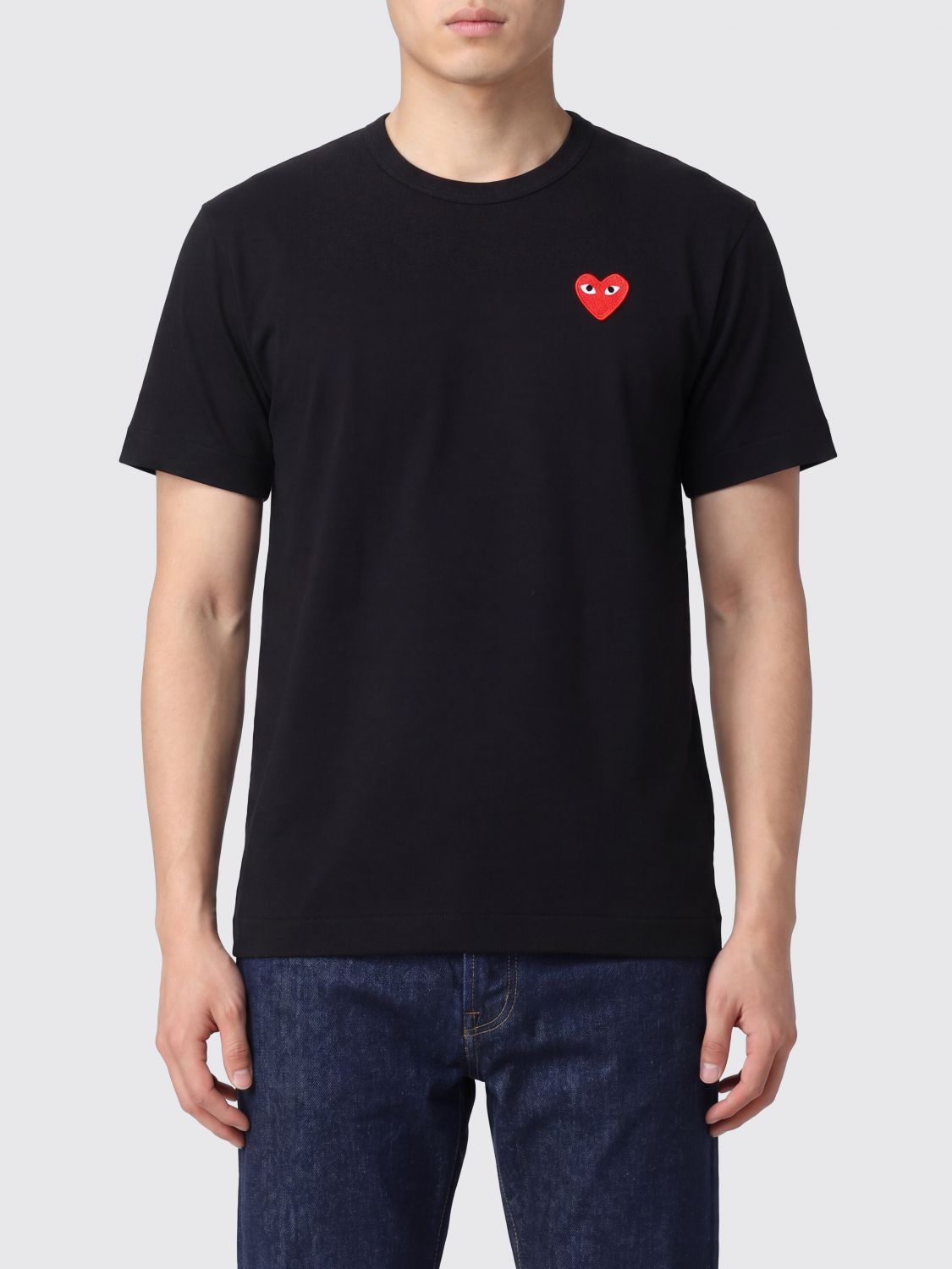 COMME DES GARÇONS CAMISETA: Camiseta de algodón estampada Comme Des Garçons, Negro - Img 1