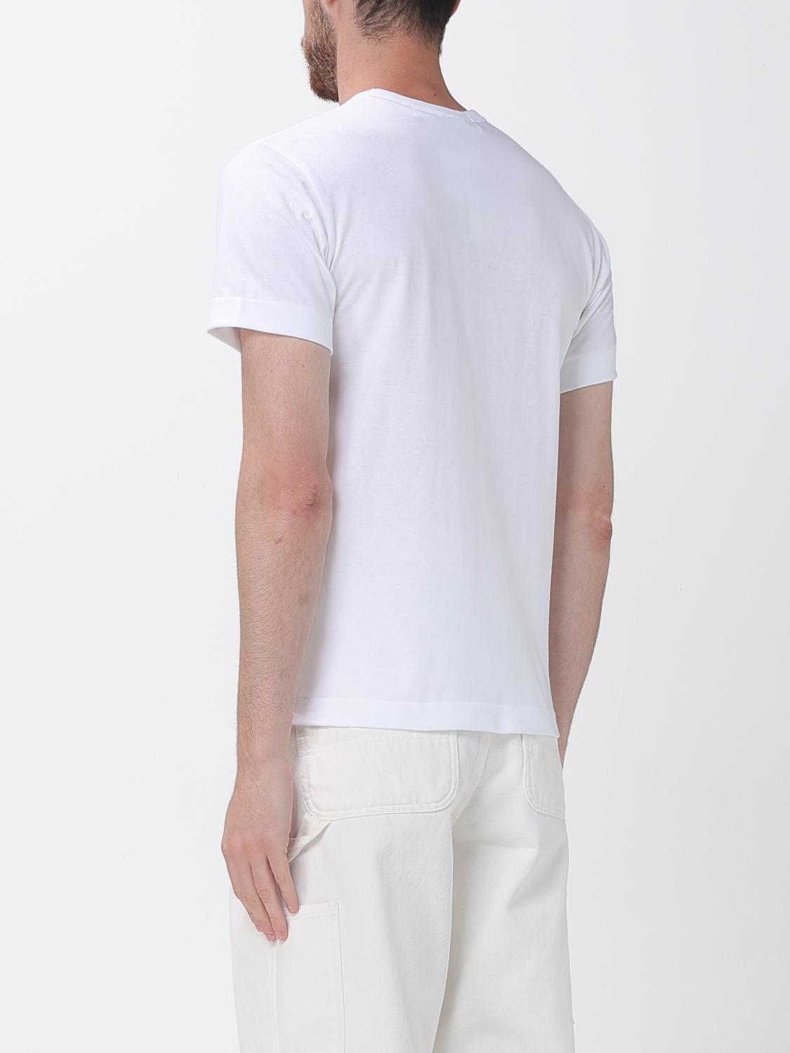 COMME DES GARÇONS CAMISETA: Camiseta de algodón estampada Comme Des Garçons, Blanco - Img 2