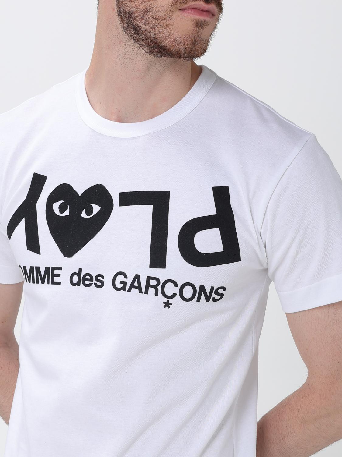 COMME DES GARÇONS CAMISETA: Camiseta de algodón estampada Comme Des Garçons, Blanco - Img 3