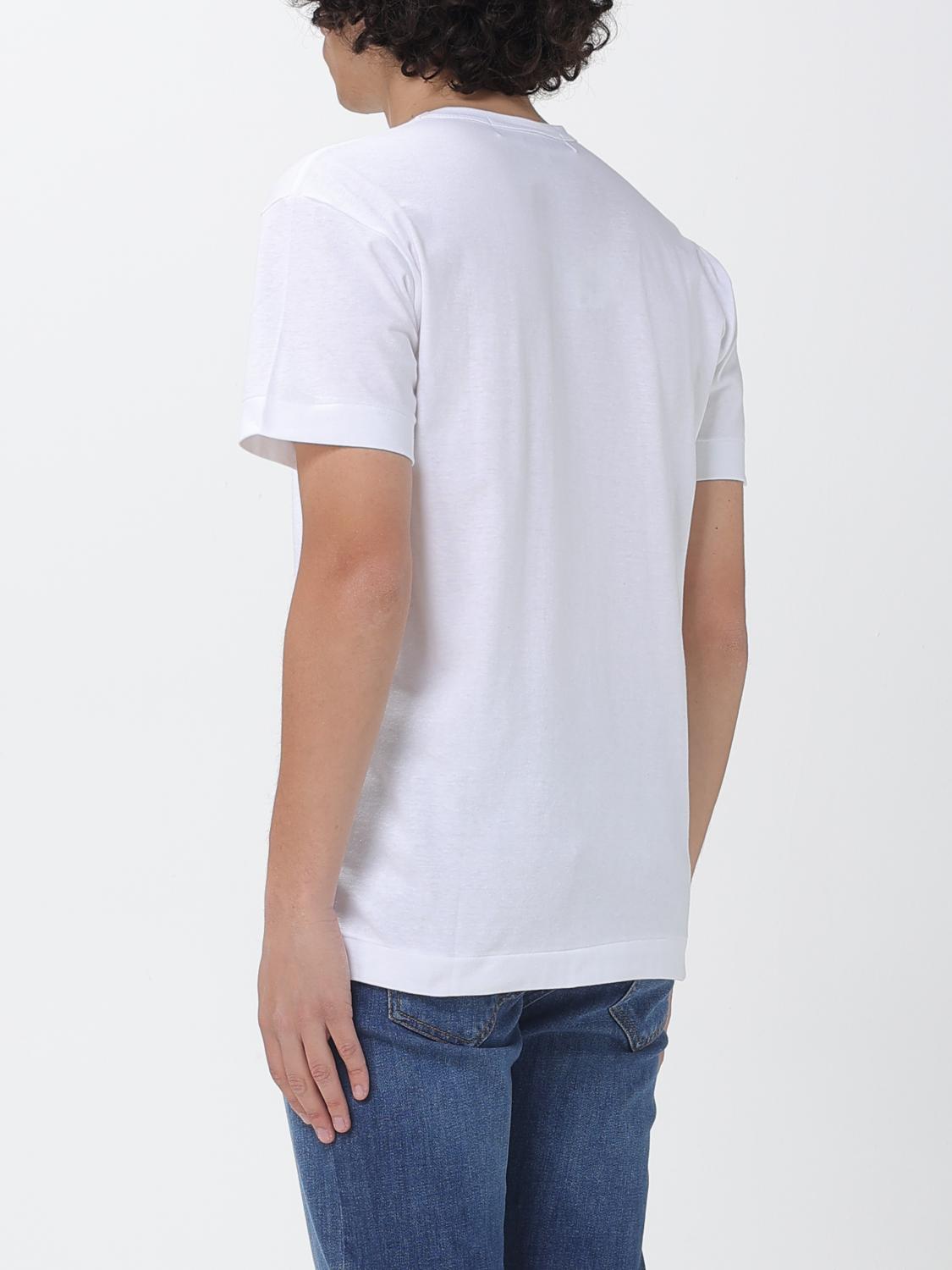 COMME DES GARÇONS CAMISETA: Camiseta de algodón con logo Comme Des Garçons, Blanco - Img 2