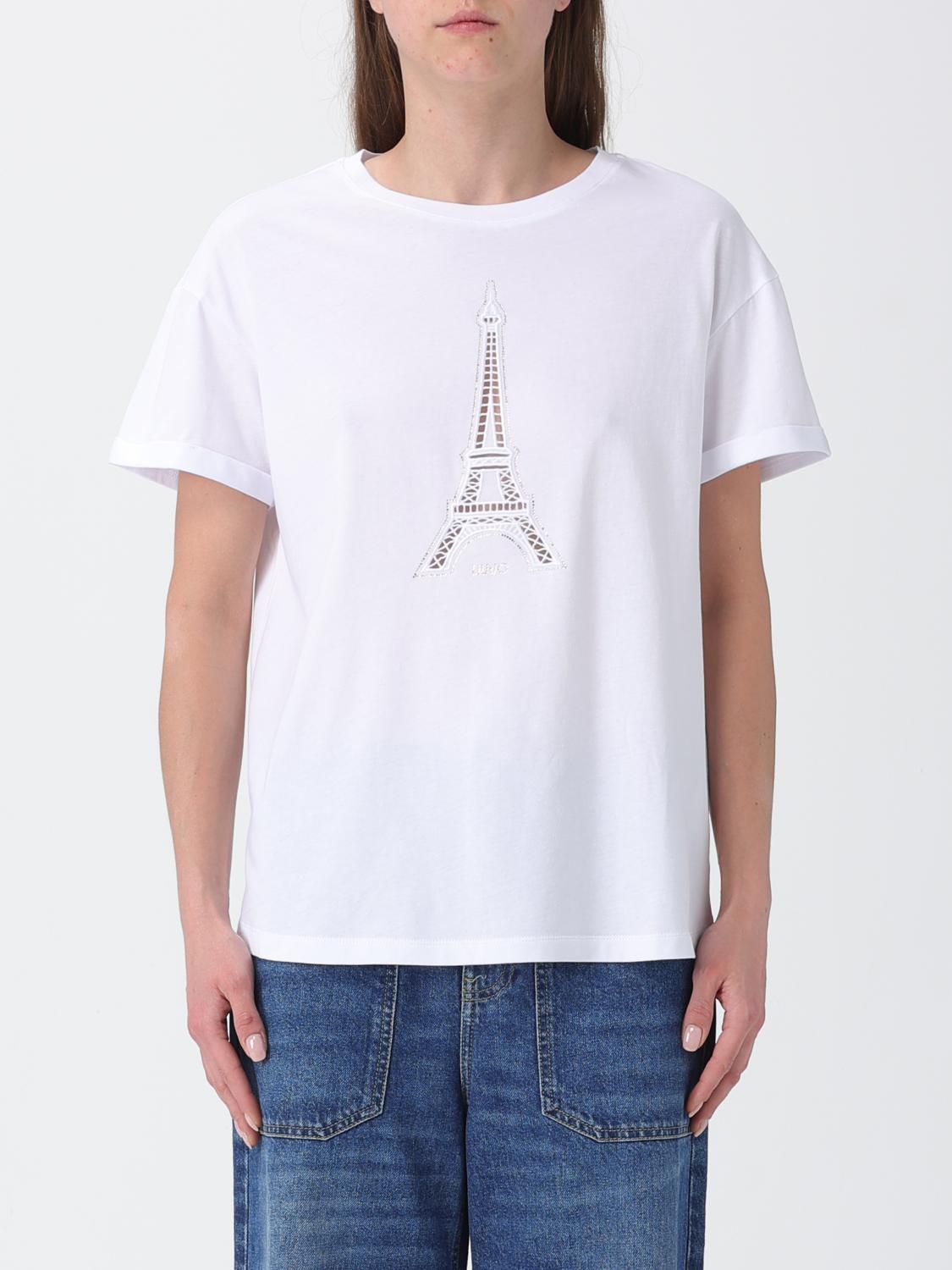 LIU JO T-SHIRTS: T-shirts in cotone traforata Liu Jo, Bianco - Img 1