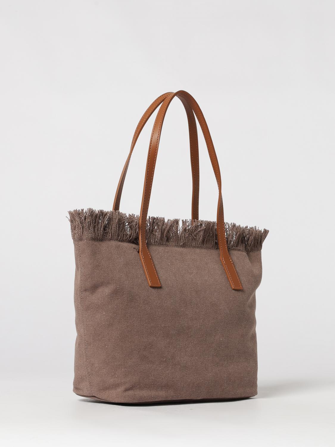 MC2 SAINT BARTH BORSA TOTE: Borsa MC2 Saint Barth in cotone con logo ricamato, Cuoio - Img 2