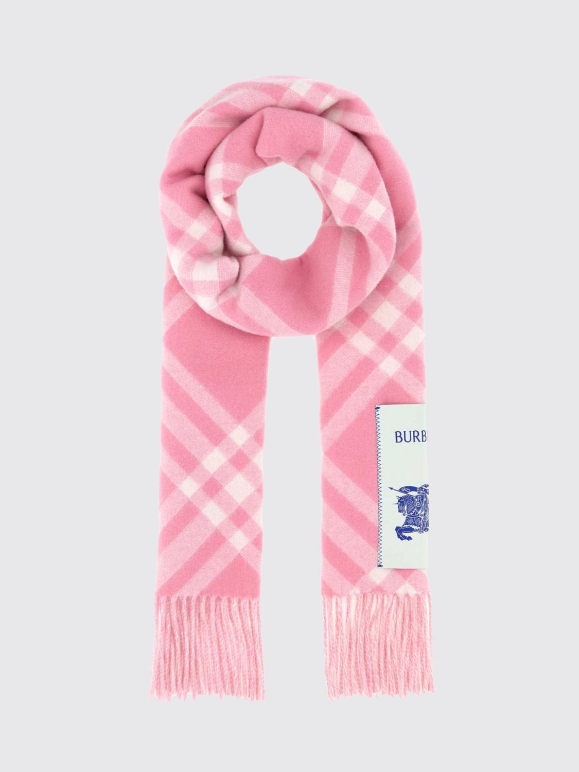 BURBERRY SCARF: Scarf men Burberry, Pink - Img 1
