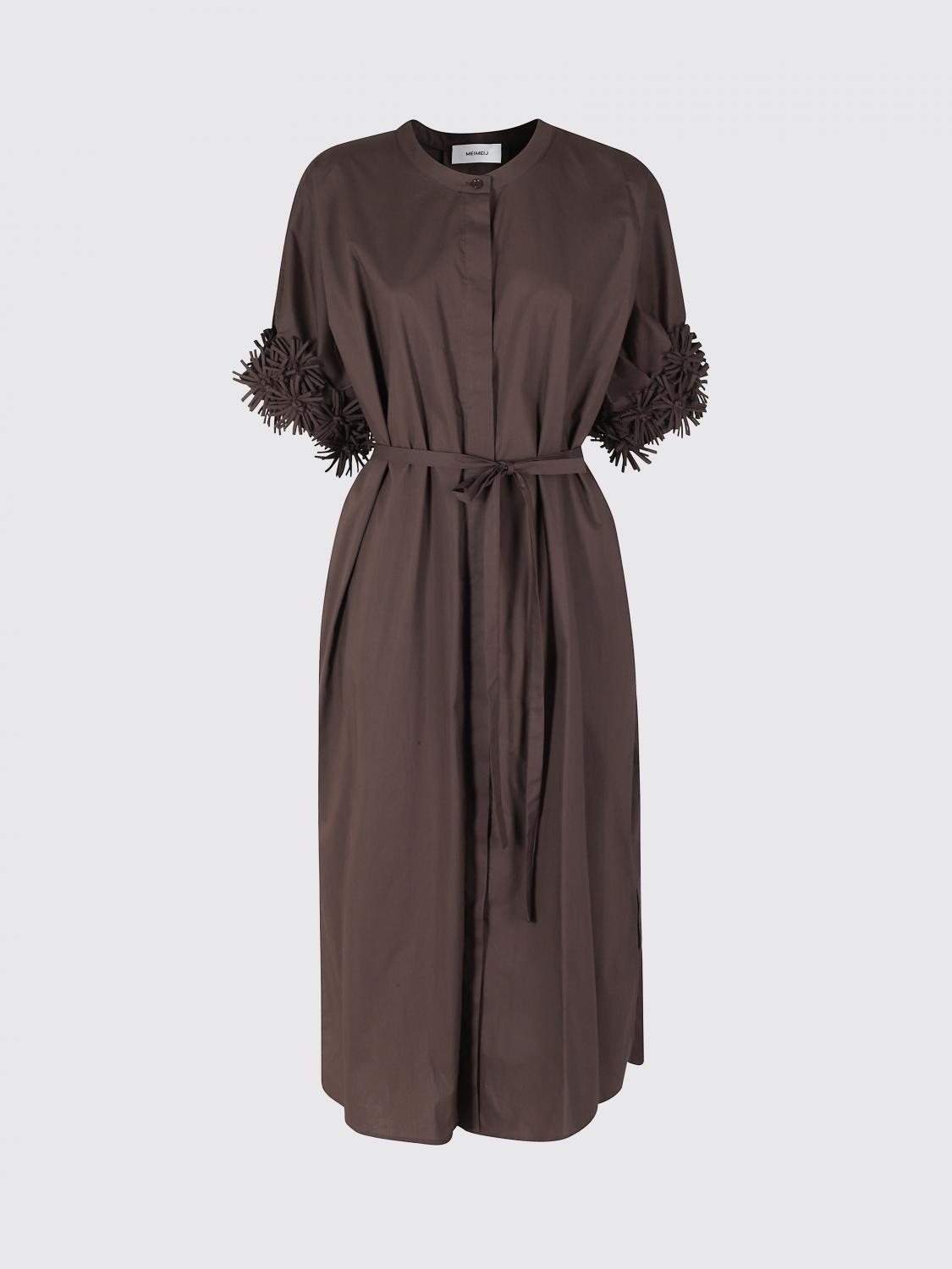MEIMEIJ VESTIDO: Vestido mujer Meimeij, Café - Img 2