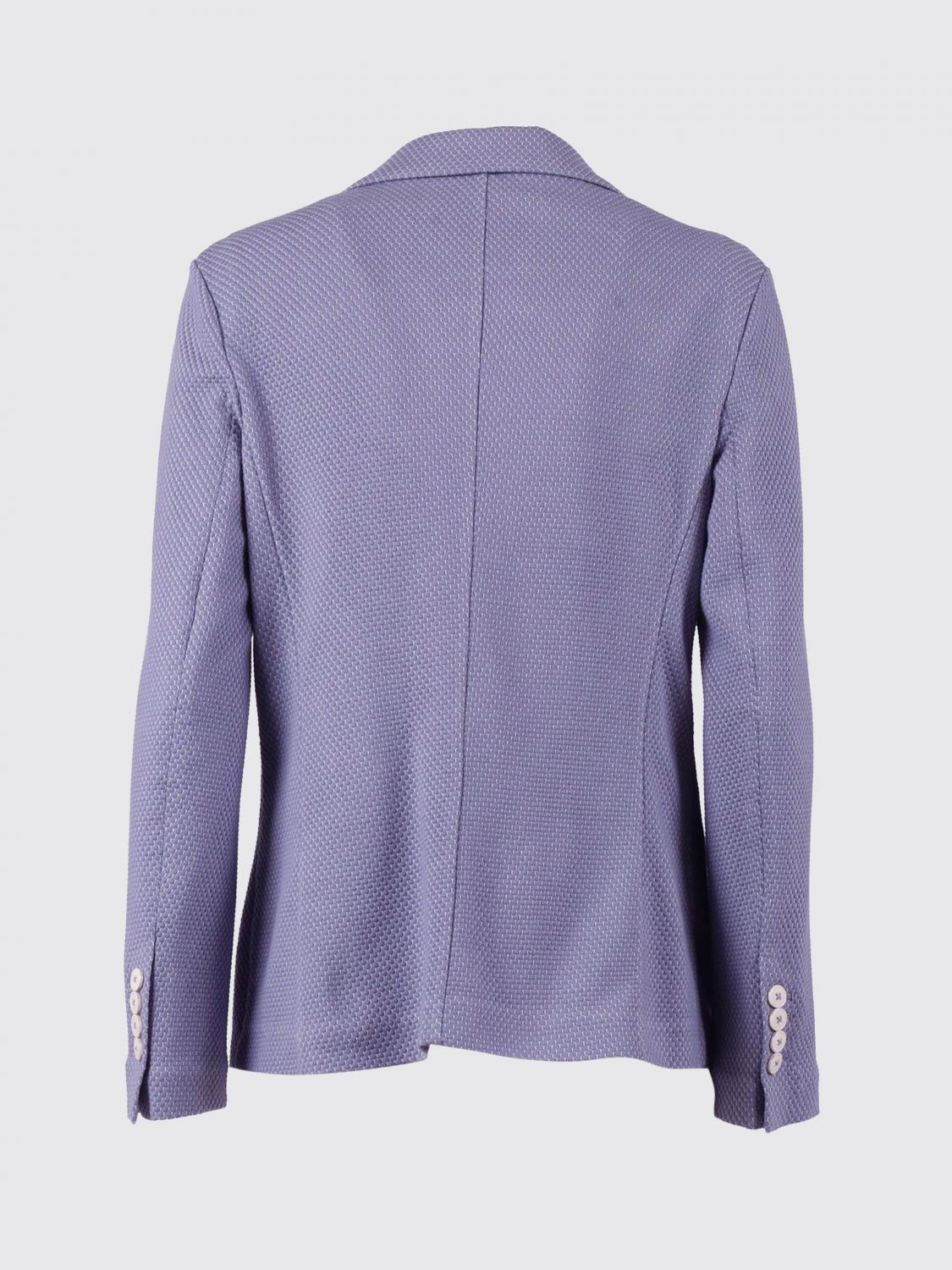 CIRCOLO 1901 CHAQUETA: Blazer de algodón de botonadura sencilla Circolo 1901, Azul Oscuro - Img 3