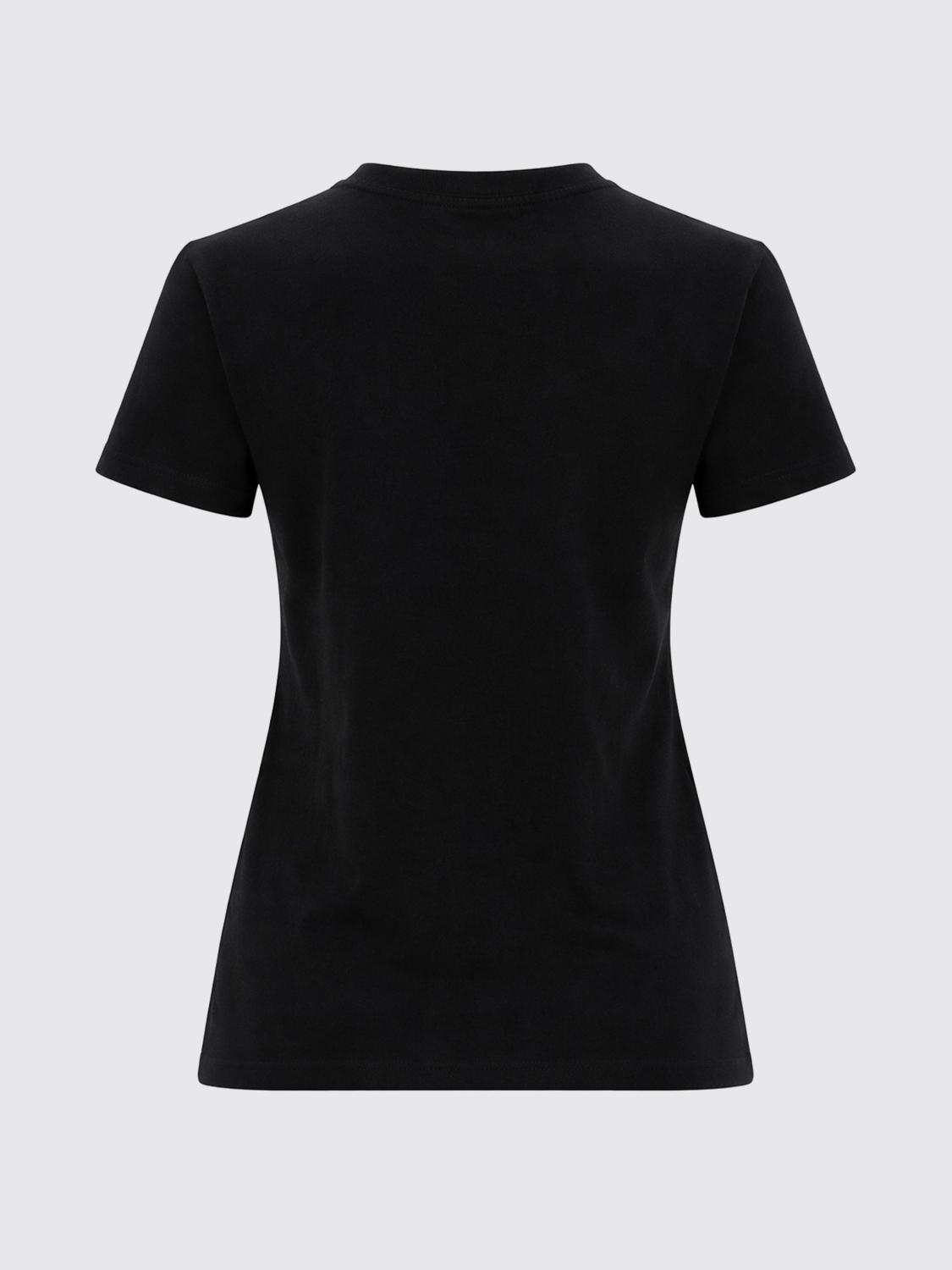 MSGM CAMISETA: Camisetas de algodón con logo MSGM, Negro - Img 3