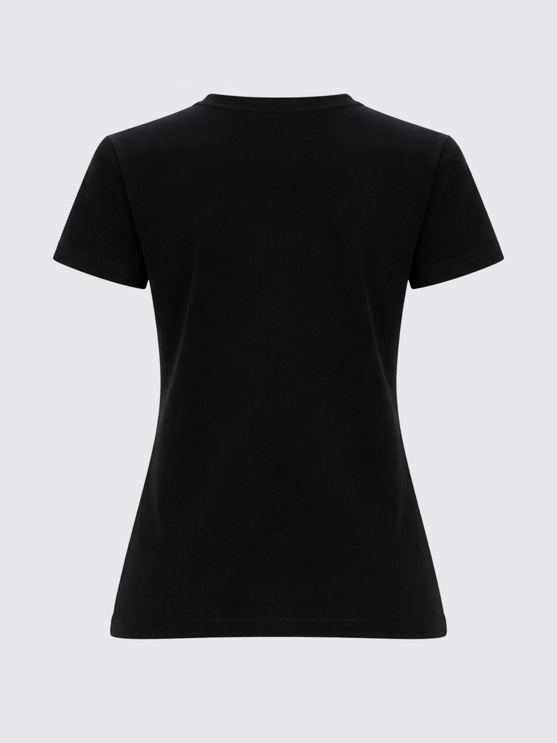 MSGM CAMISETA: Camisetas de algodón con logo MSGM, Negro - Img 3