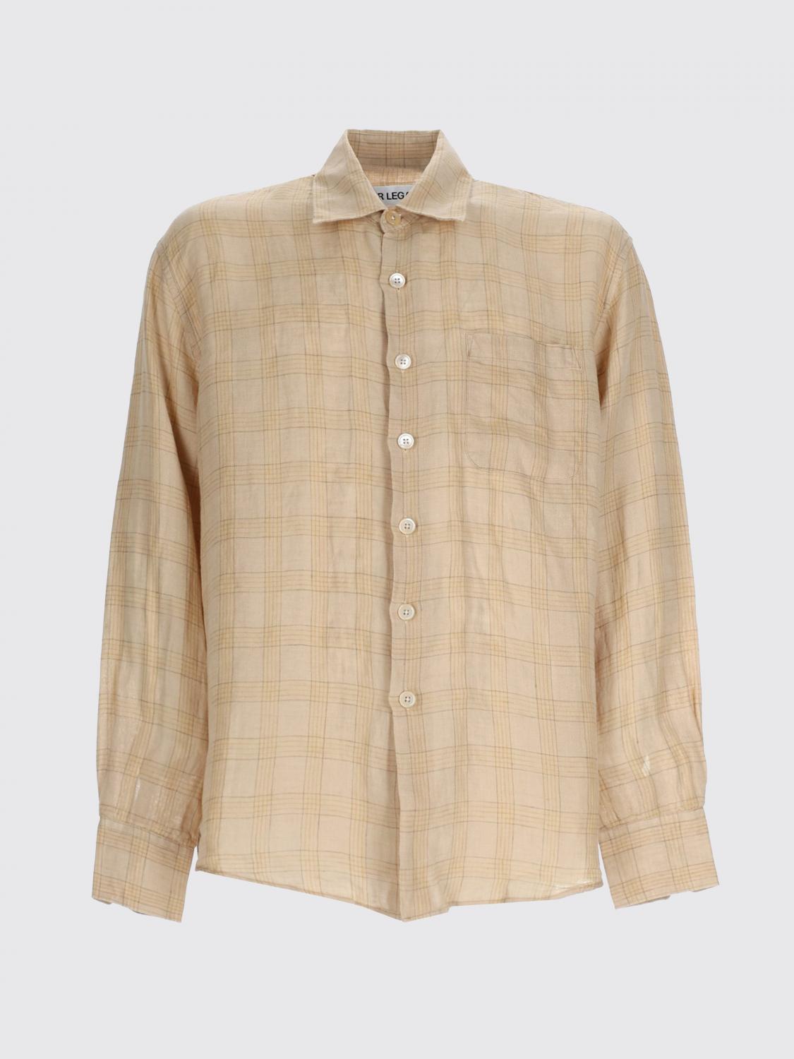OUR LEGACY CAMICIA: Camicia casual Our Legacy in lino check , Beige - Img 2
