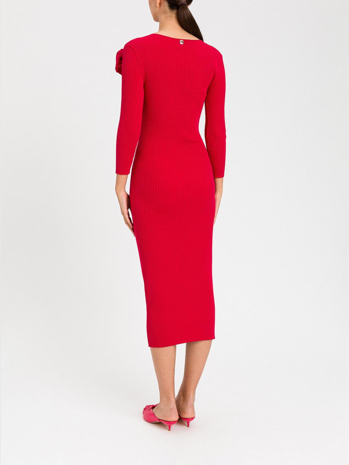 ACTITUDE TWINSET ABITO: Abito midi Actitude Twinset in jersey , Fuxia - Img 2