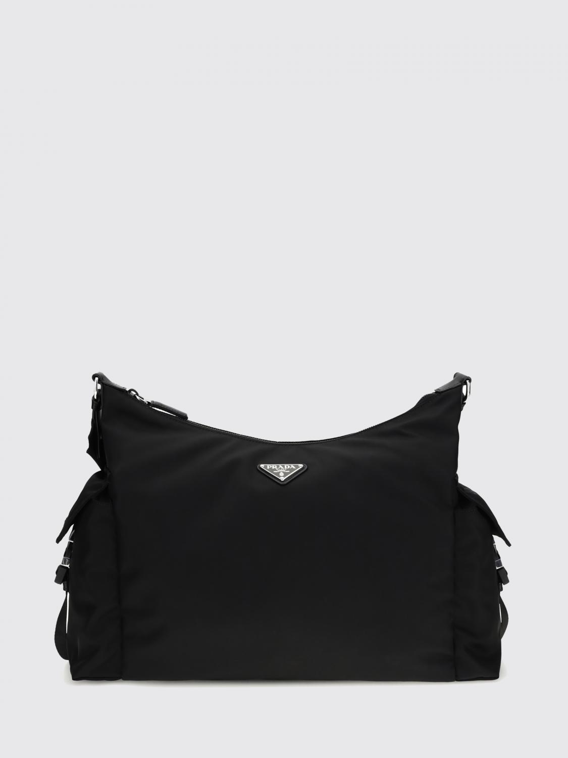 PRADA ショルダーバッグ: Prada Explore Re-Nylonバッグ, ブラック - Img 1