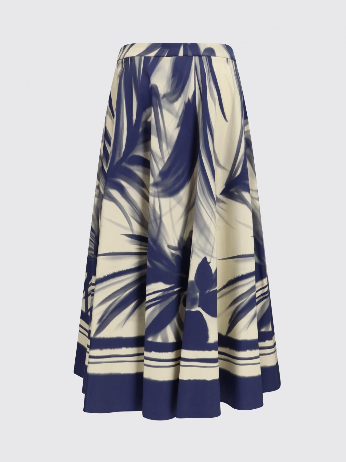 SARA ROKA GONNA: Gonna in cotone stampata Sara Roka, Blue Navy - Img 3