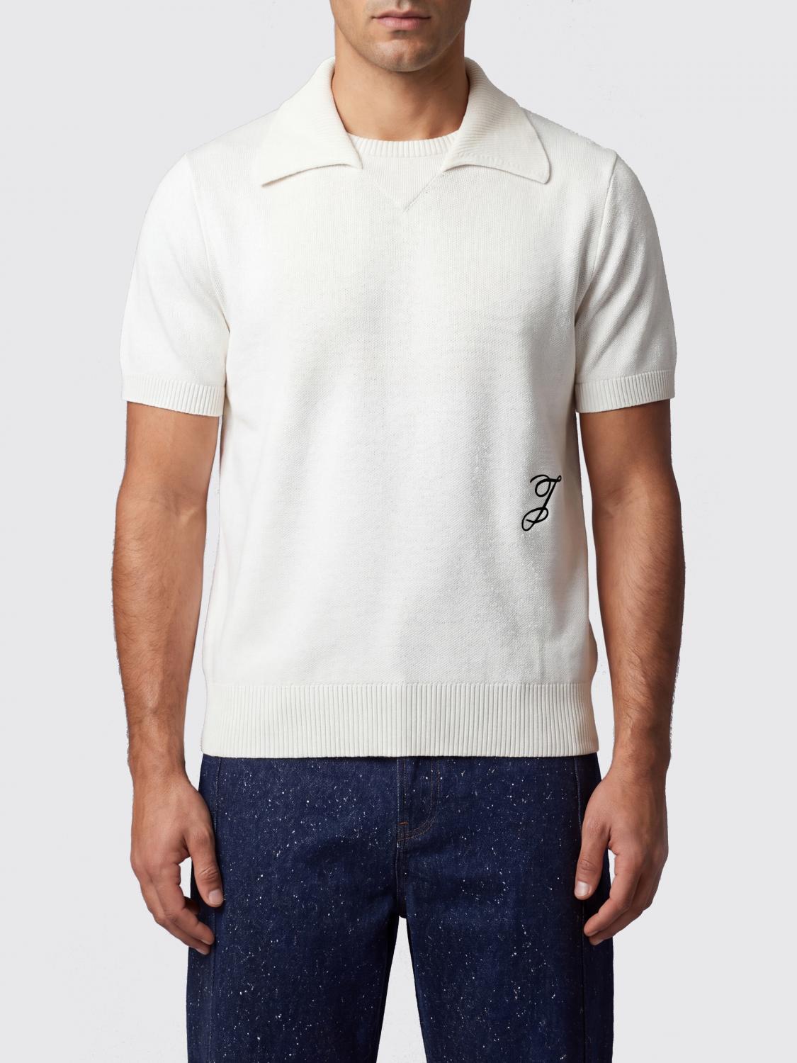 JACQUEMUS POLO: Polo de algodón y seda Jacquemus, Blanco - Img 1
