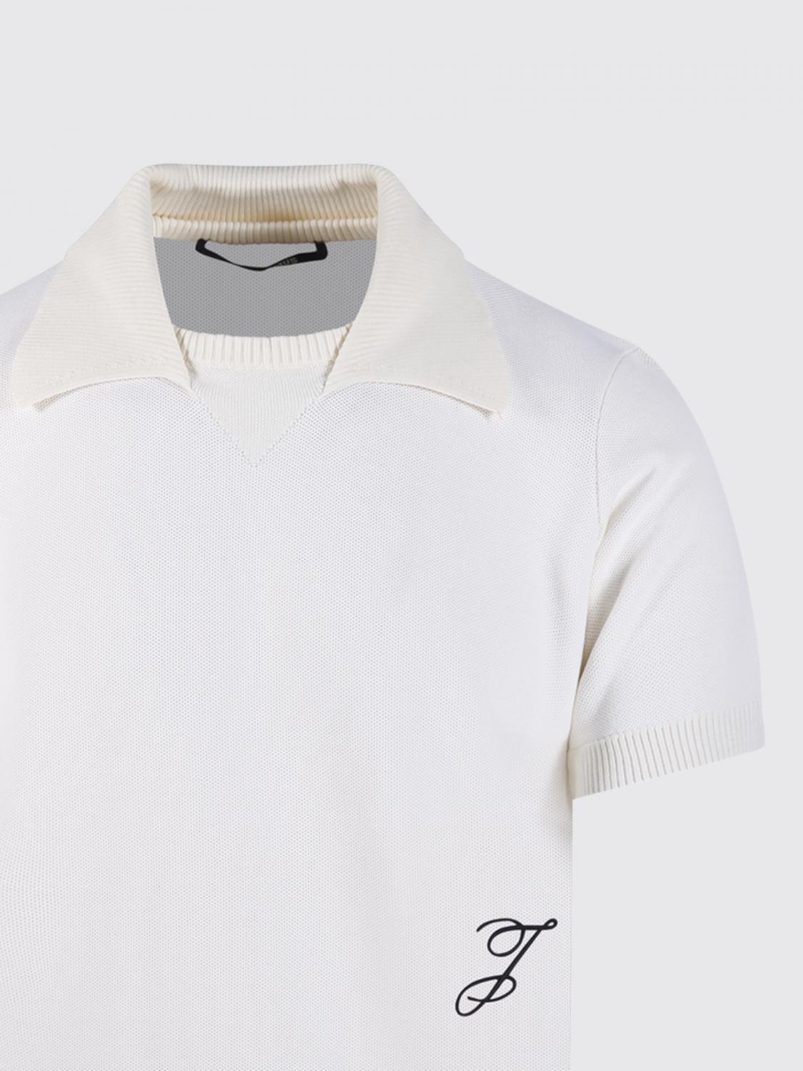 JACQUEMUS POLO: Polo de algodón y seda Jacquemus, Blanco - Img 4