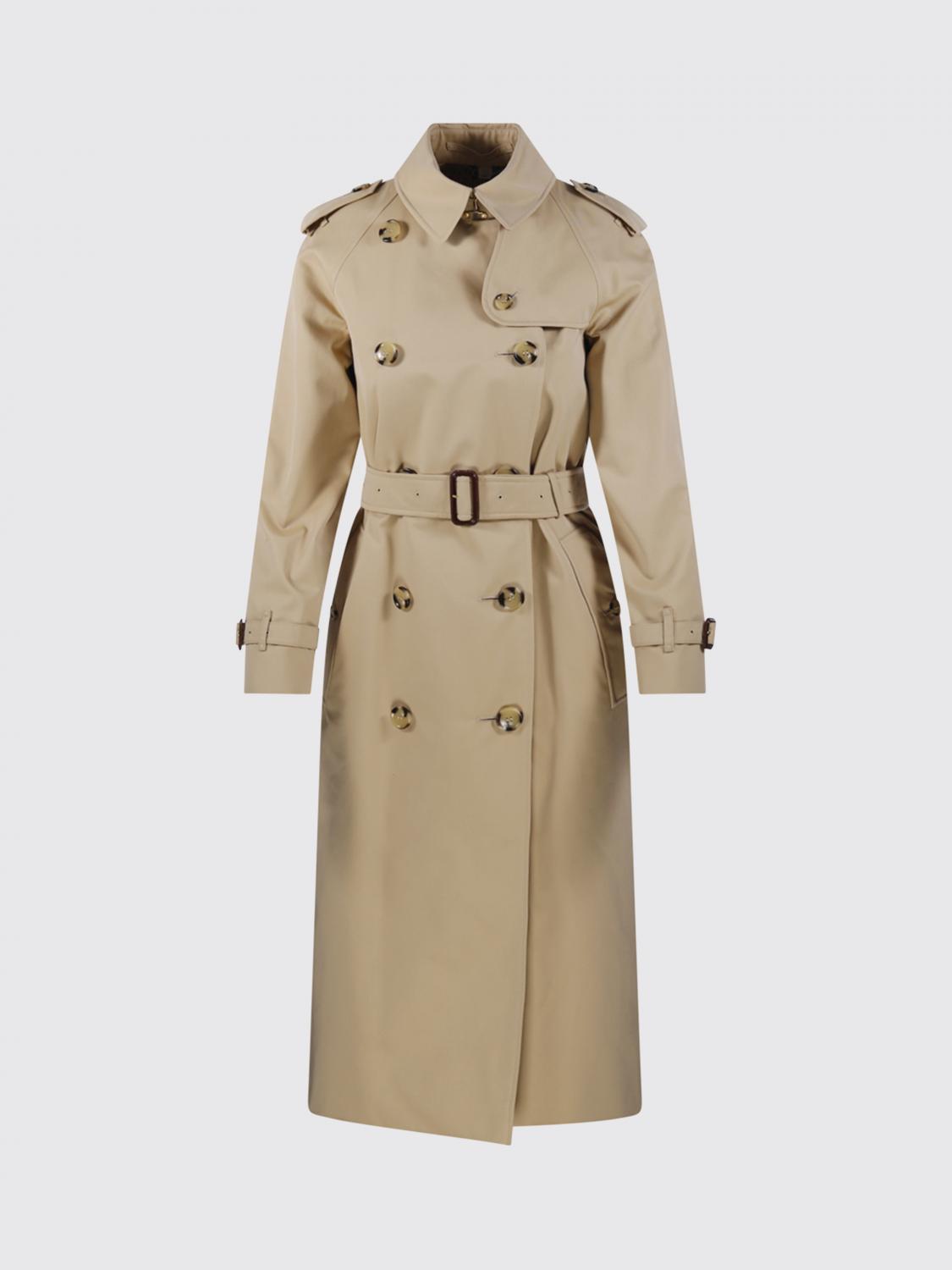 BURBERRY GIACCA: Trench a doppiopetto in cotone Burberry, Beige - Img 2