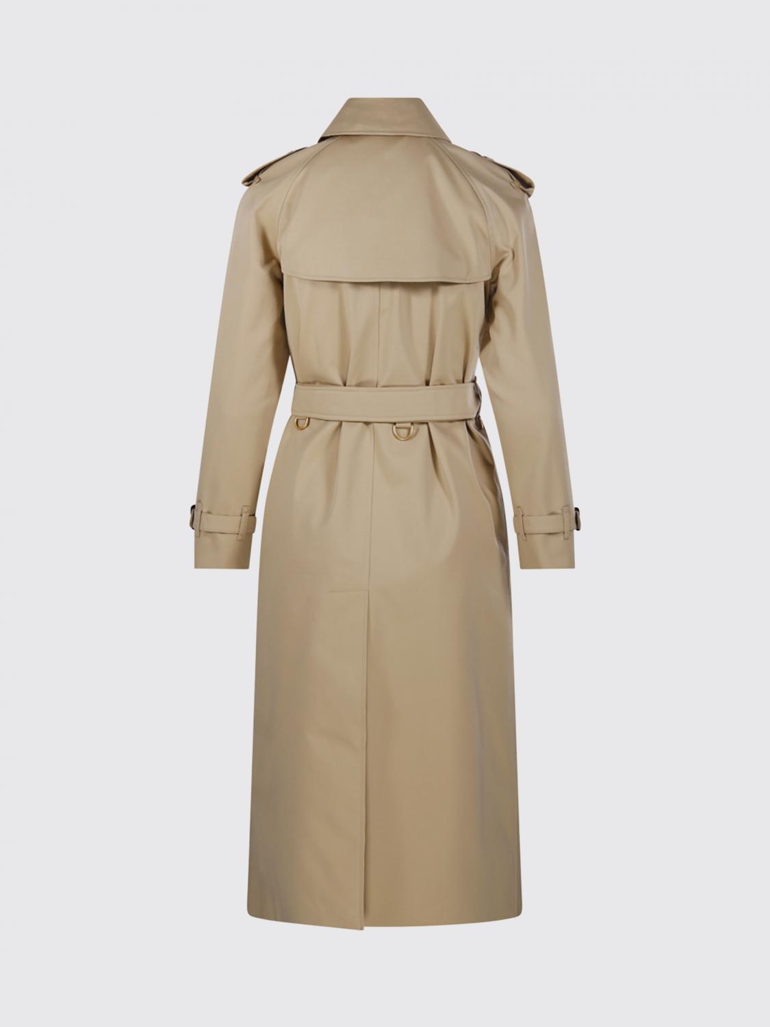 BURBERRY GIACCA: Trench a doppiopetto in cotone Burberry, Beige - Img 3