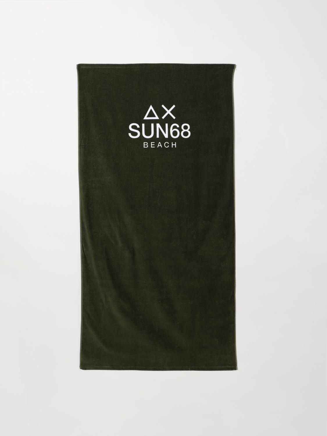 SUN68 BATH AND BEACH TOWELS: Bath and beach towels lifestyle SUN68, Green - Img 2