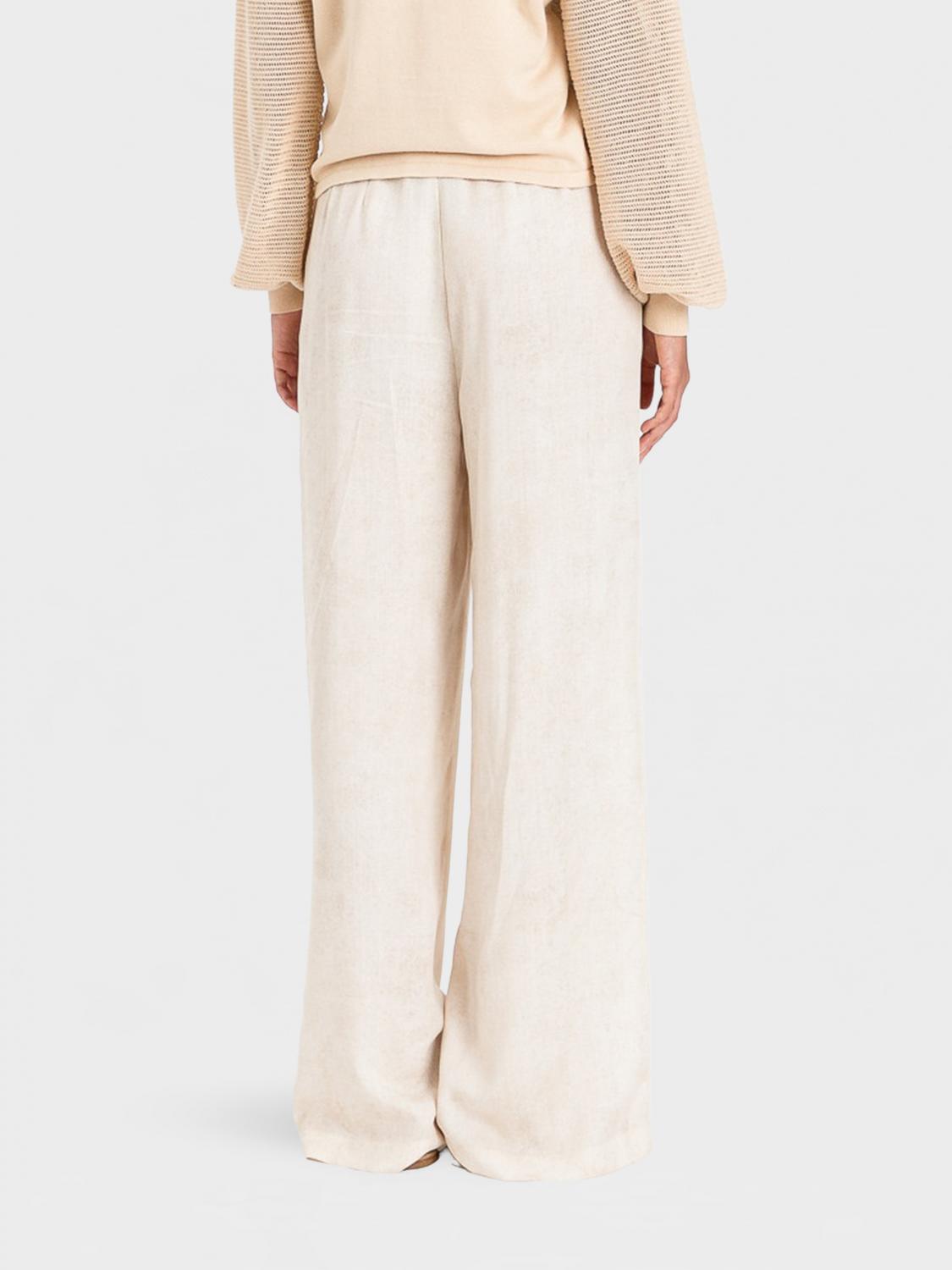 ACTITUDE TWINSET PANTALONI: Pantaloni palazzo Actitude Twinset in lyocell , Beige - Img 2