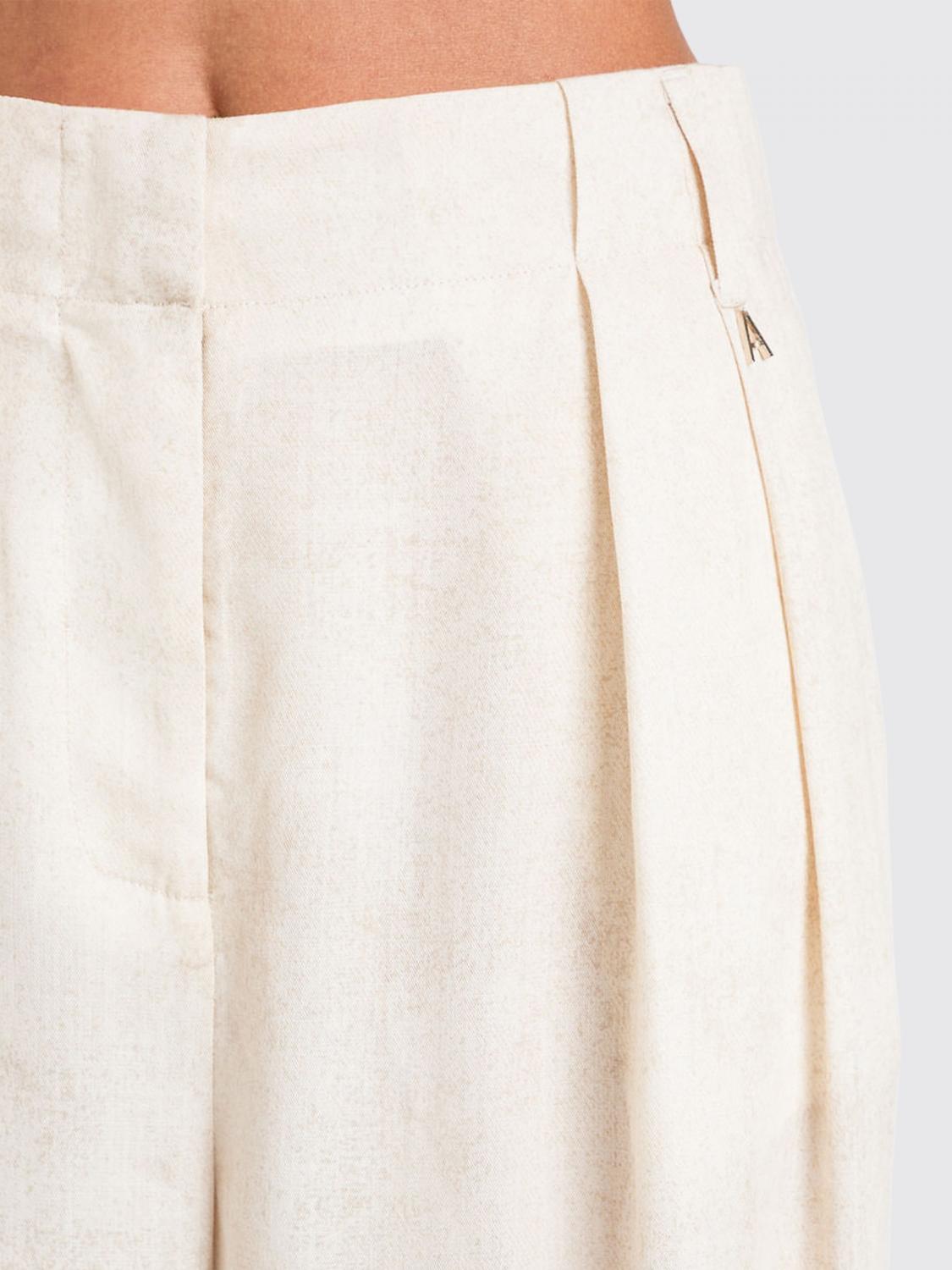 ACTITUDE TWINSET PANTALONI: Pantaloni palazzo Actitude Twinset in lyocell , Beige - Img 3