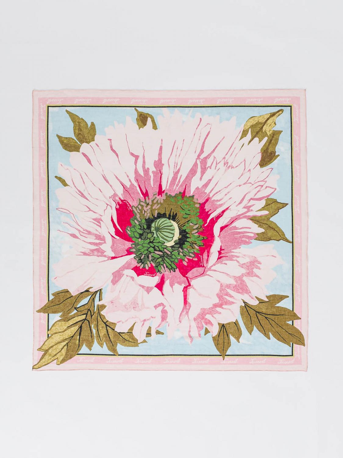 TWINSET SCIARPA: Sciarpa Twinset in misto cotone con stampa floreale , Fantasia - Img 1