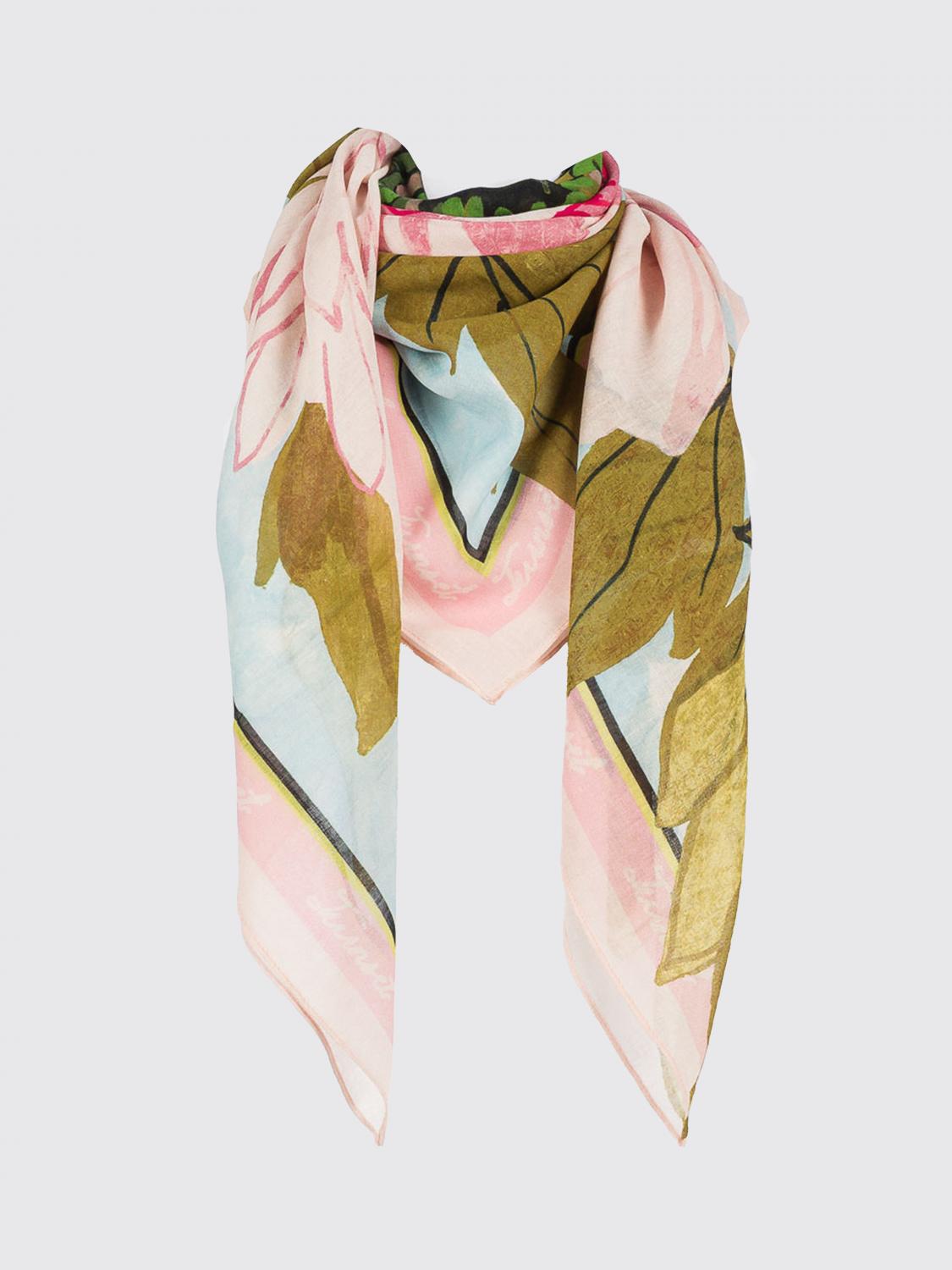 TWINSET SCIARPA: Sciarpa Twinset in misto cotone con stampa floreale , Fantasia - Img 2