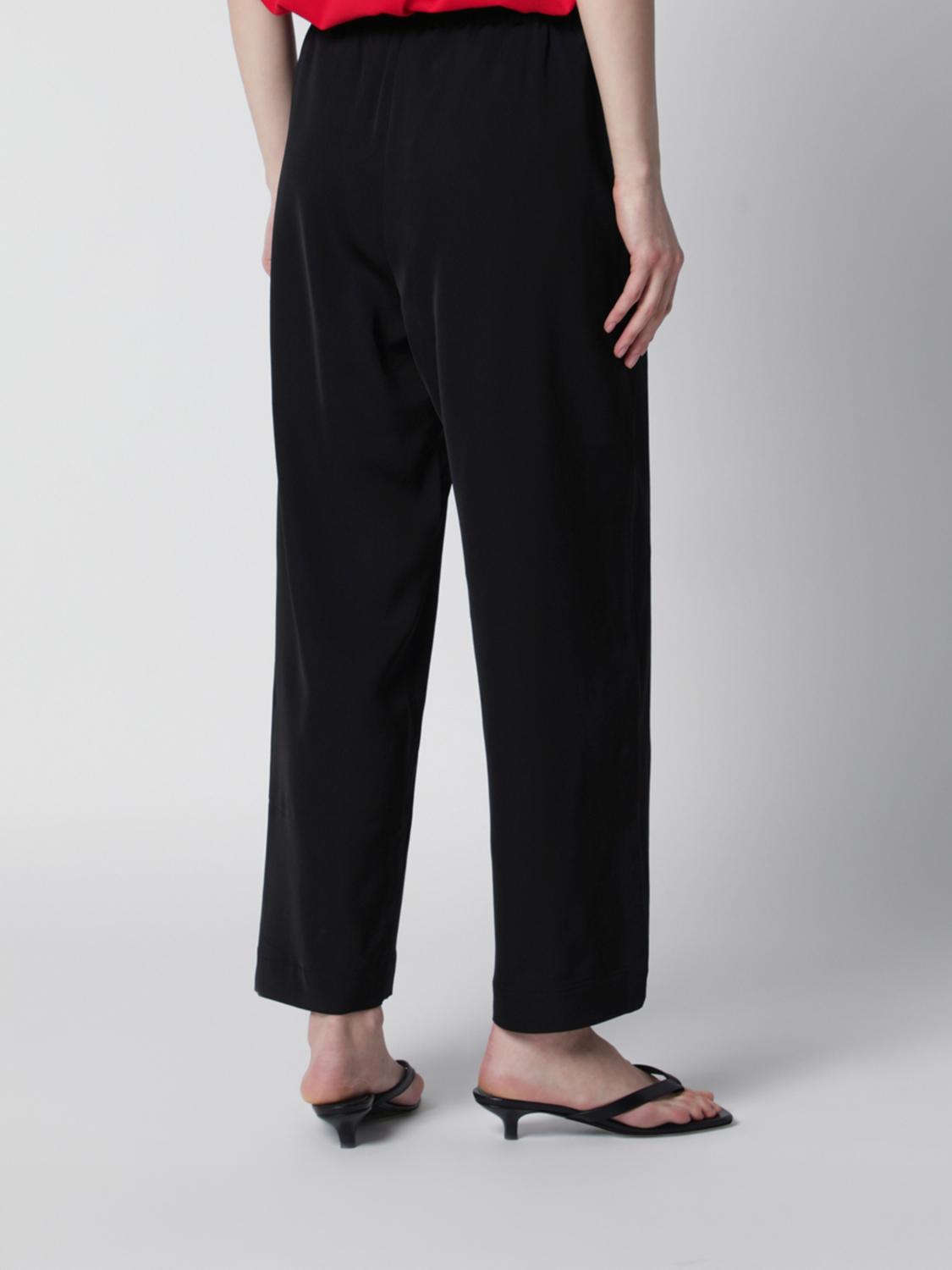 ROHE PANTALONI: Pantaloni Rohe in viscosa , Nero - Img 3