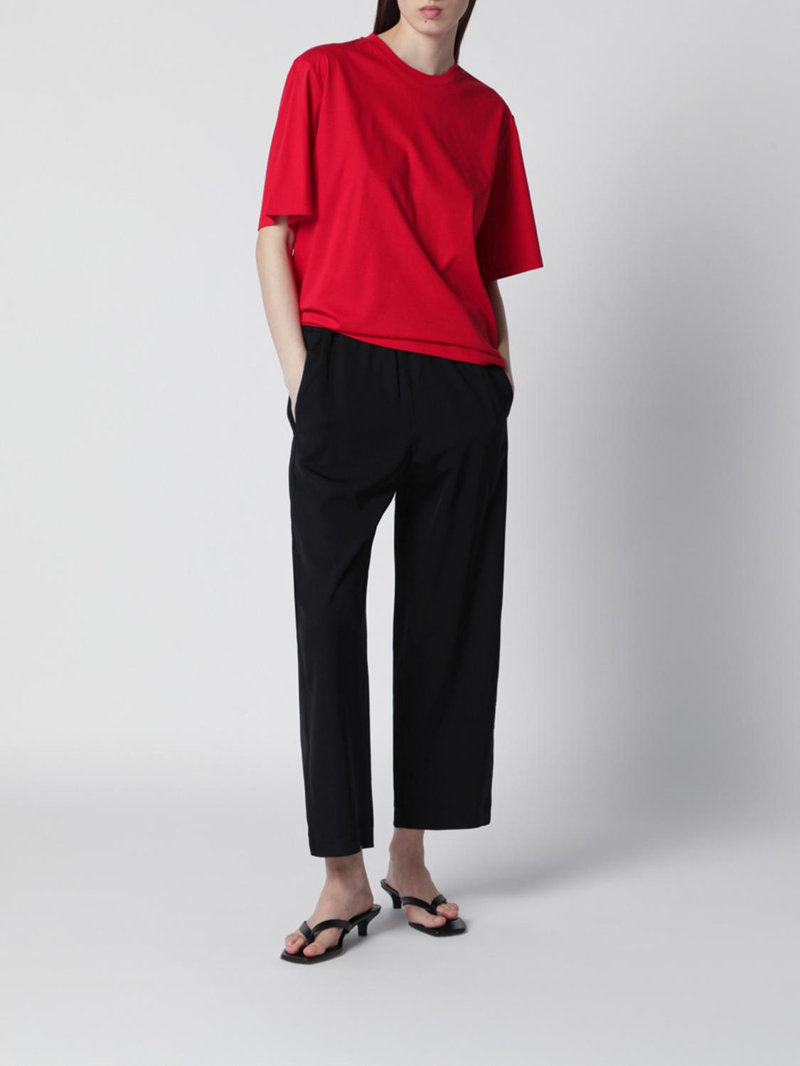 ROHE T-SHIRTS: T-shirts in cotone e seta Rohe, Rosso - Img 2