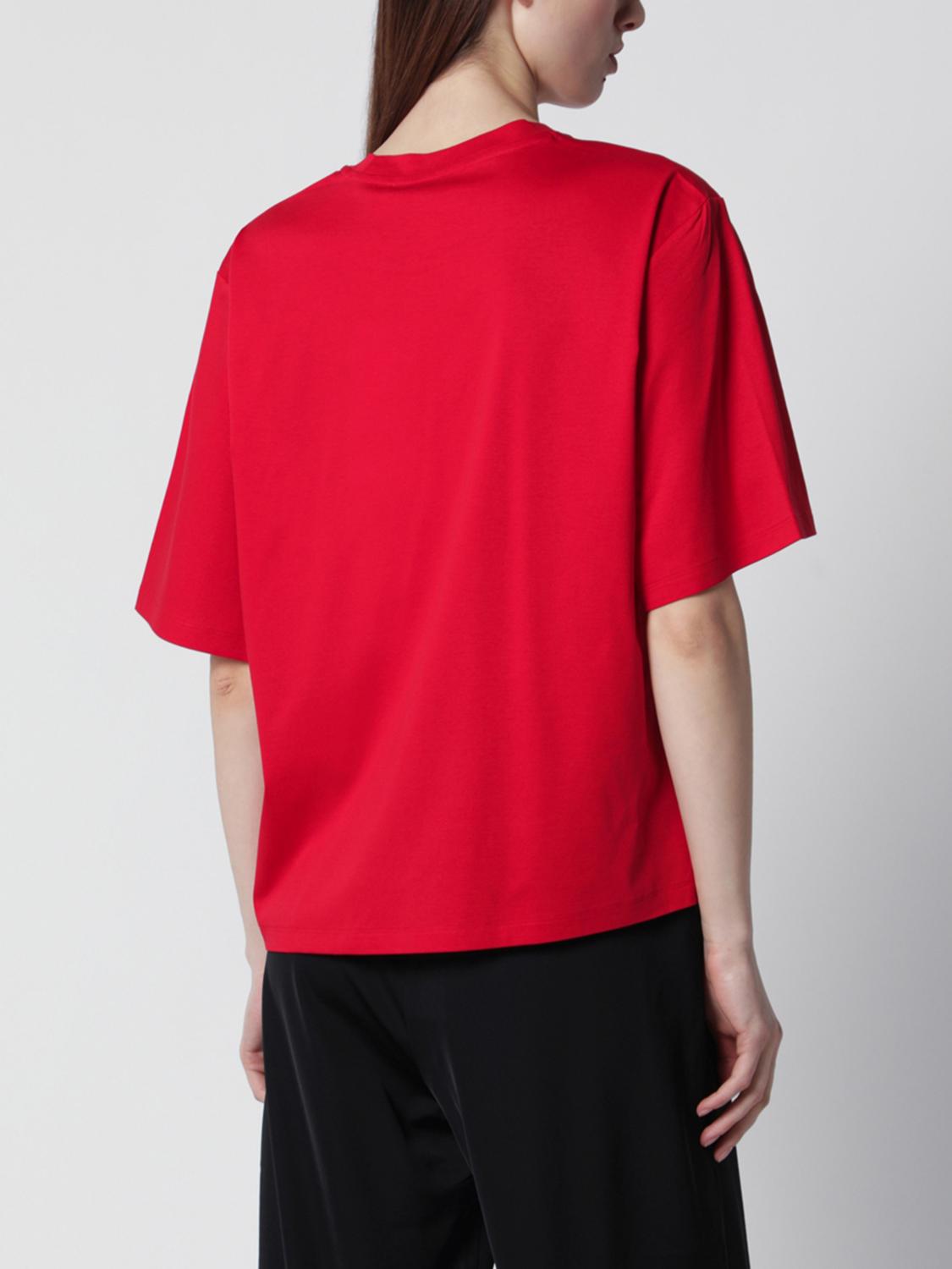 ROHE T-SHIRTS: T-shirts in cotone e seta Rohe, Rosso - Img 3